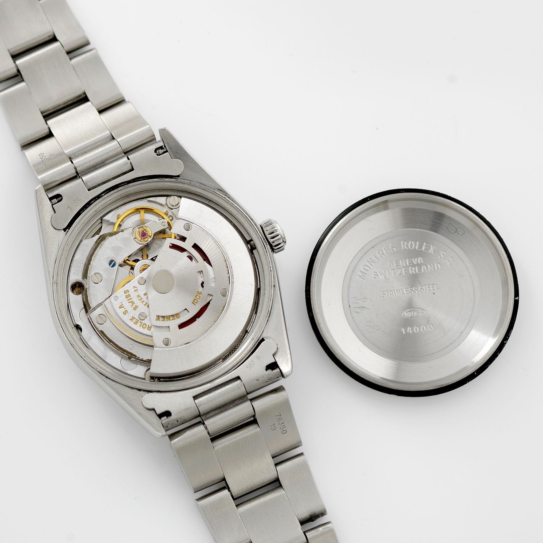 Rolex Air King Silver Soleil Dial Ref 14000