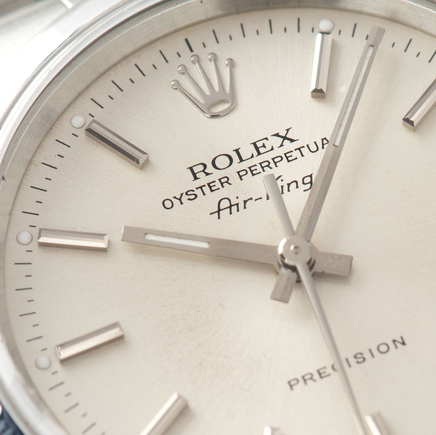 Rolex Air King Silver Soleil Dial Ref 14000
