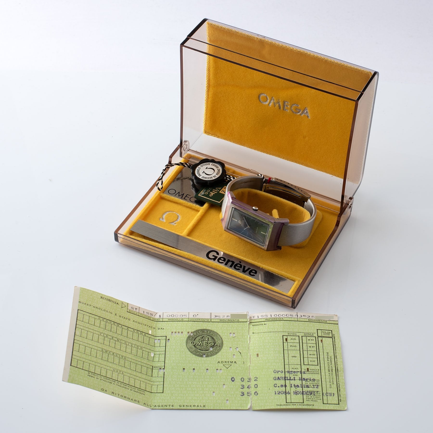 Omega De Ville Steel Ref 155.005 Box and Papers