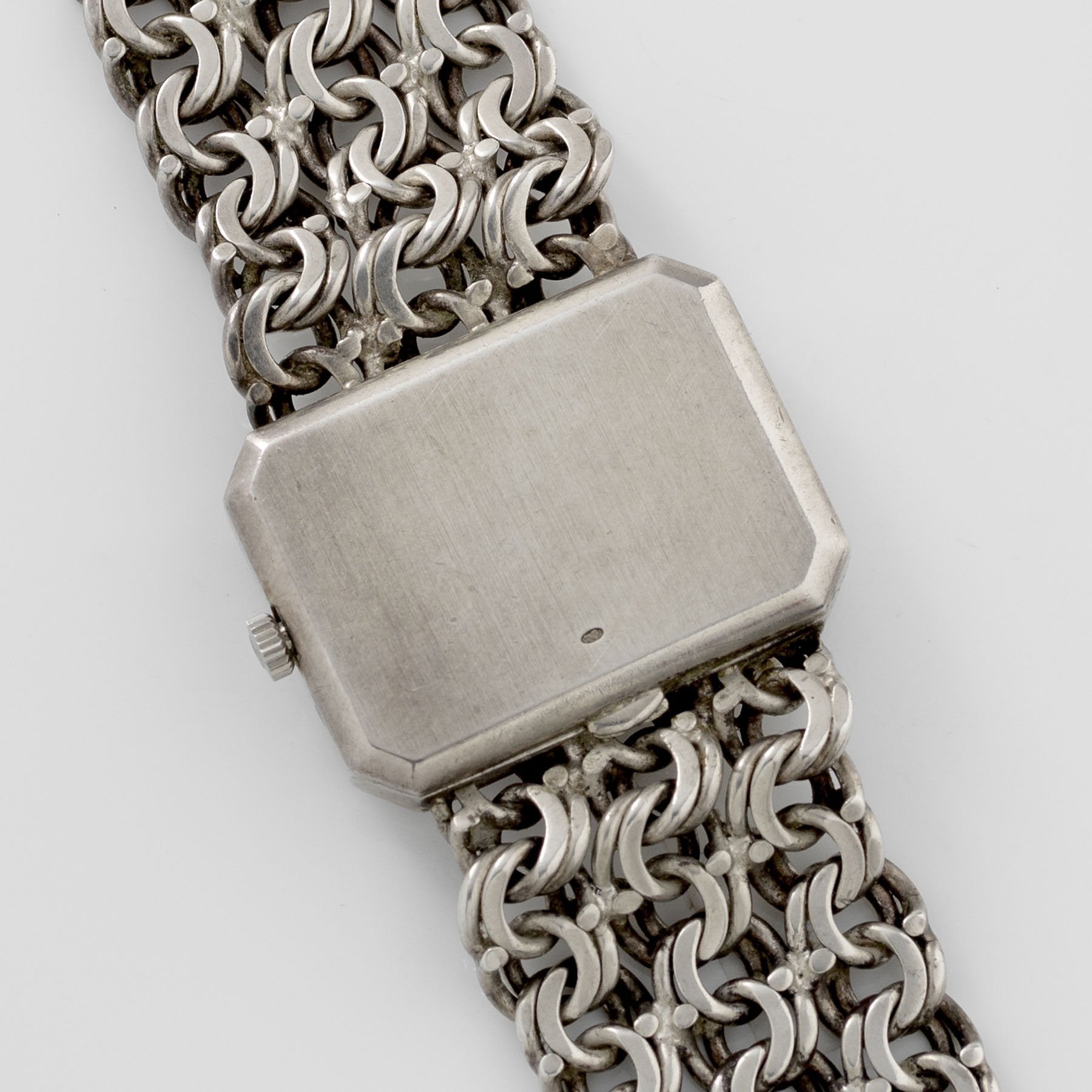 Omega De Ville Silver Watch with Blue Dial Andrew Grima
