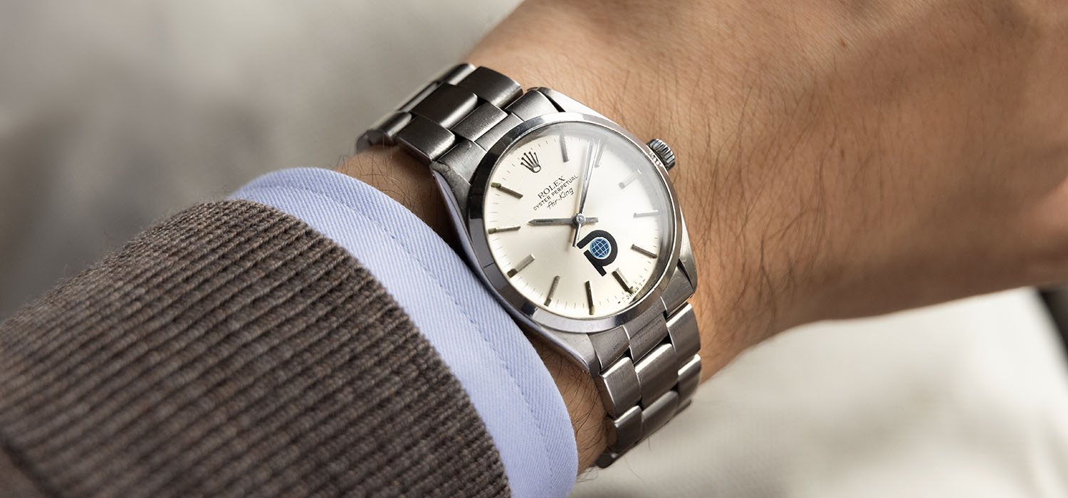 Rolex Air King Ref 5500 Pool Intairdrill Dial