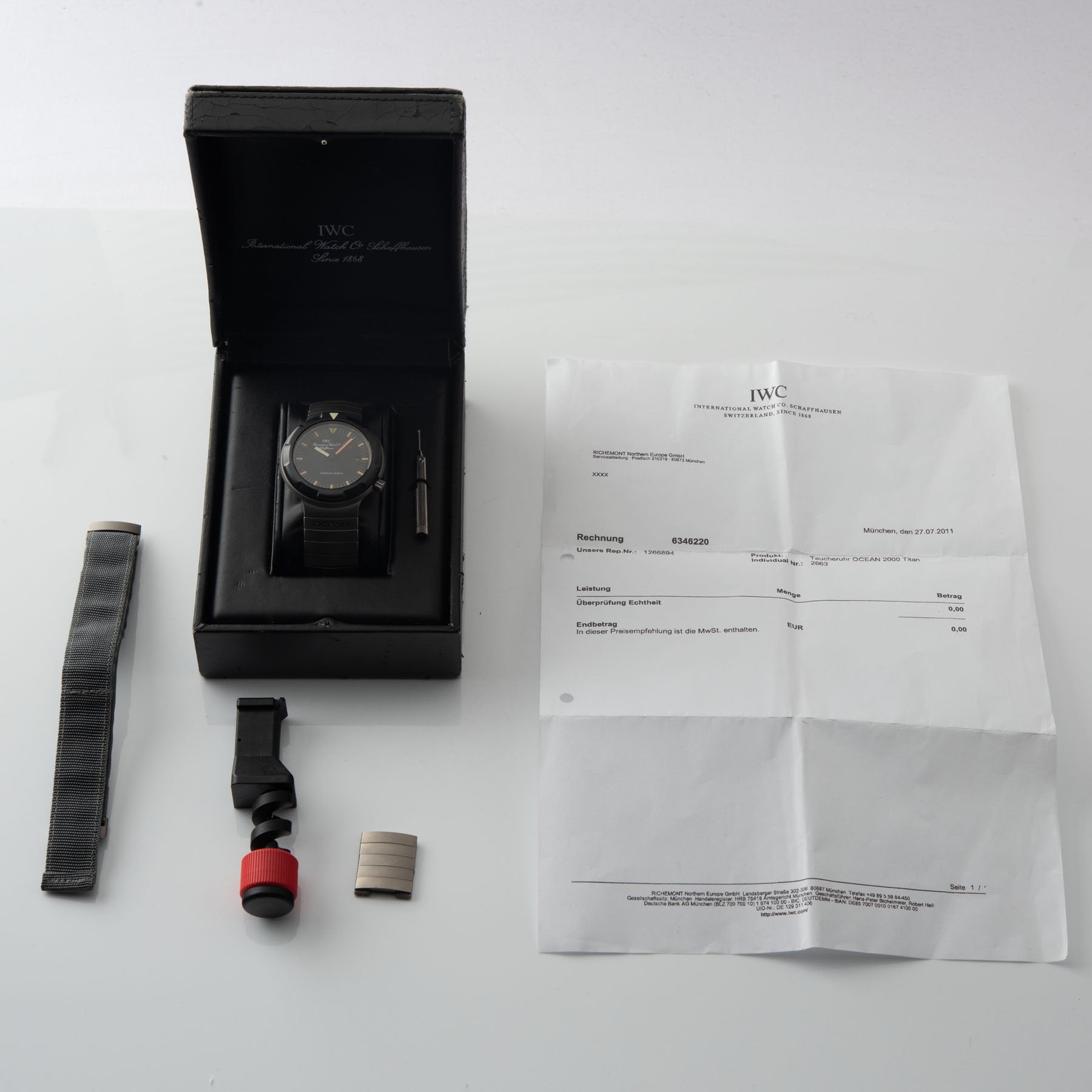 Porsche design by IWC Ocean 2000 issued ref. 3314