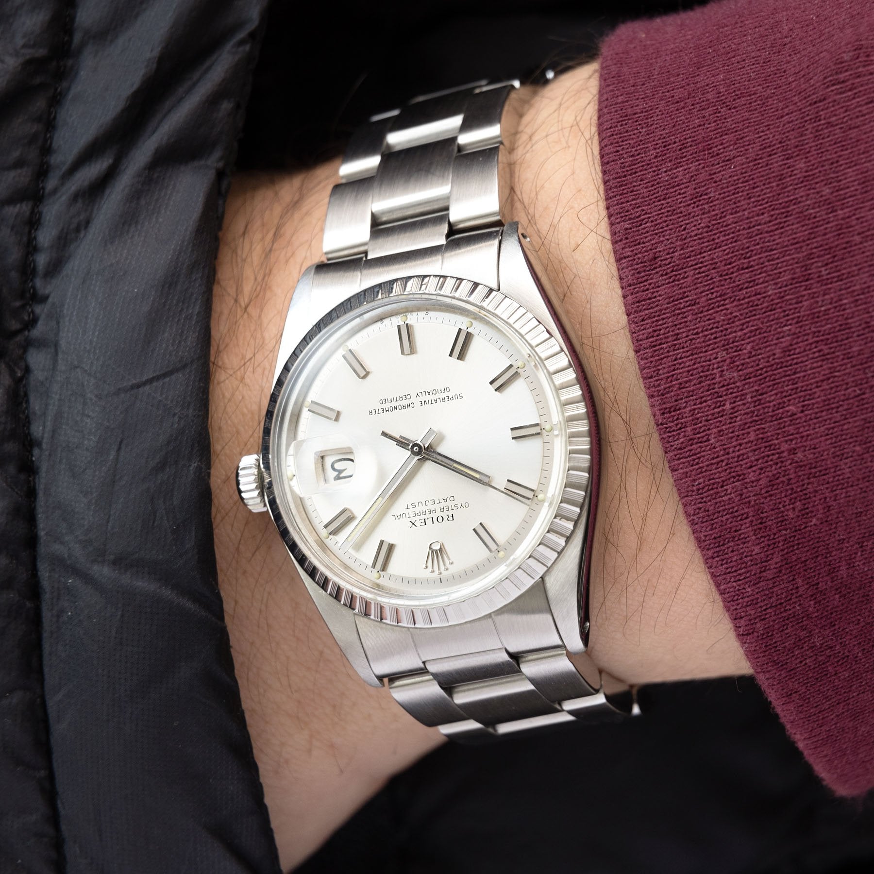 Rolex Datejust 1603 Wide Boy Sigma Dial