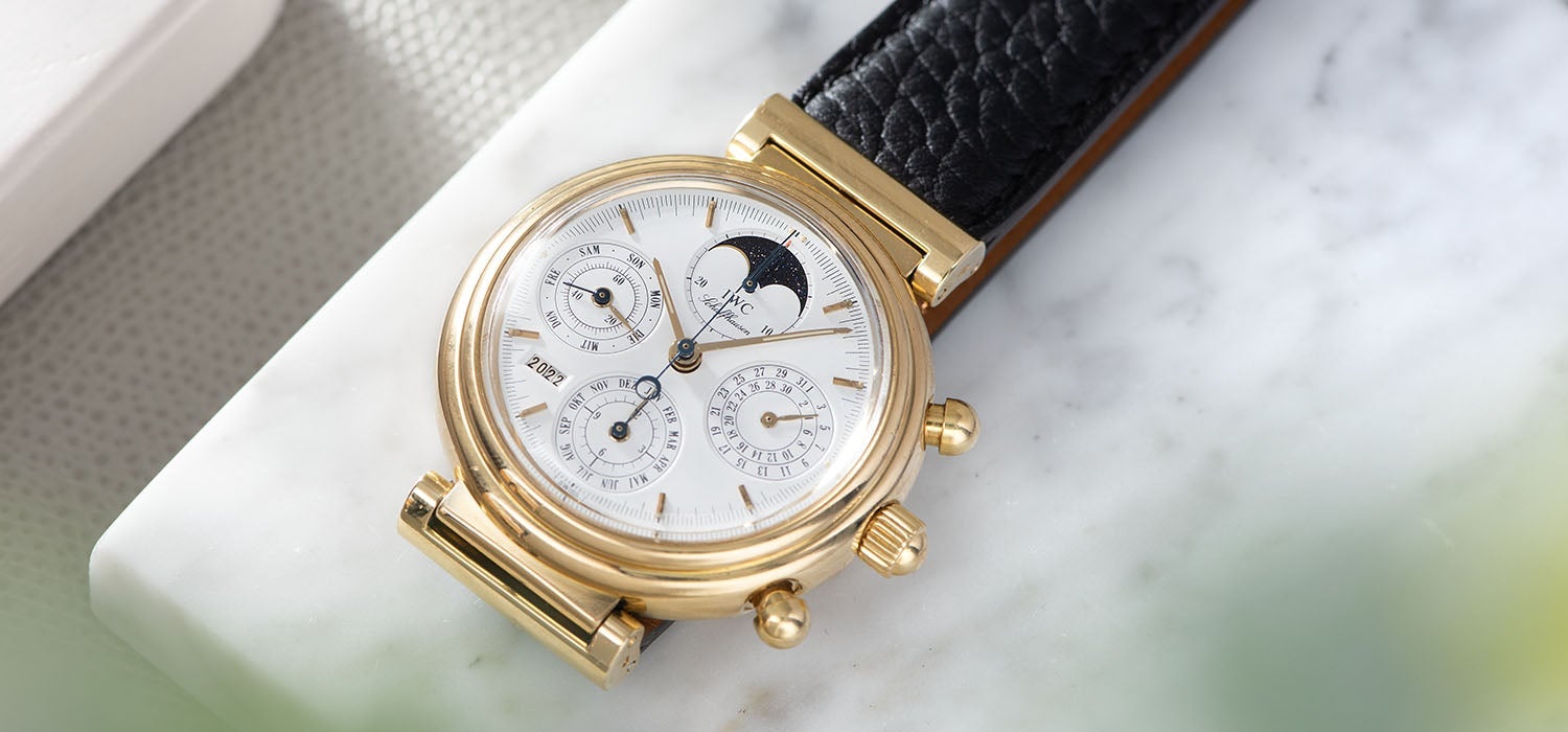 IWC Da Vinci Perpetual Calendar Chrono Yellow Gold Reference 3750