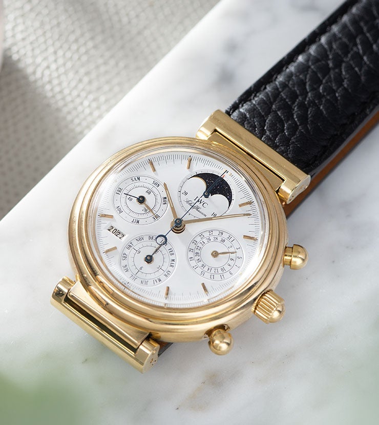 IWC Da Vinci Perpetual Calendar Chrono Yellow Gold Reference 3750