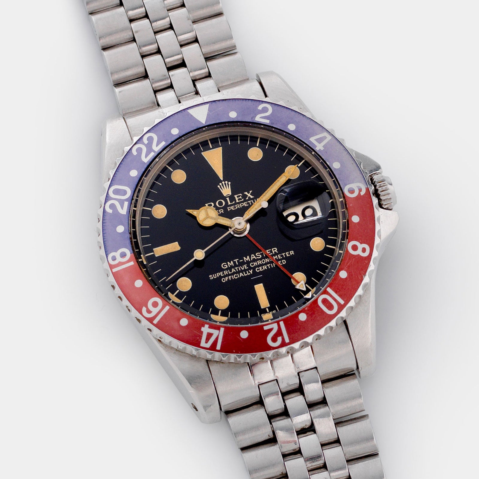 Rolex 1675 GMT-Master Gilt Underline Dial with Papers