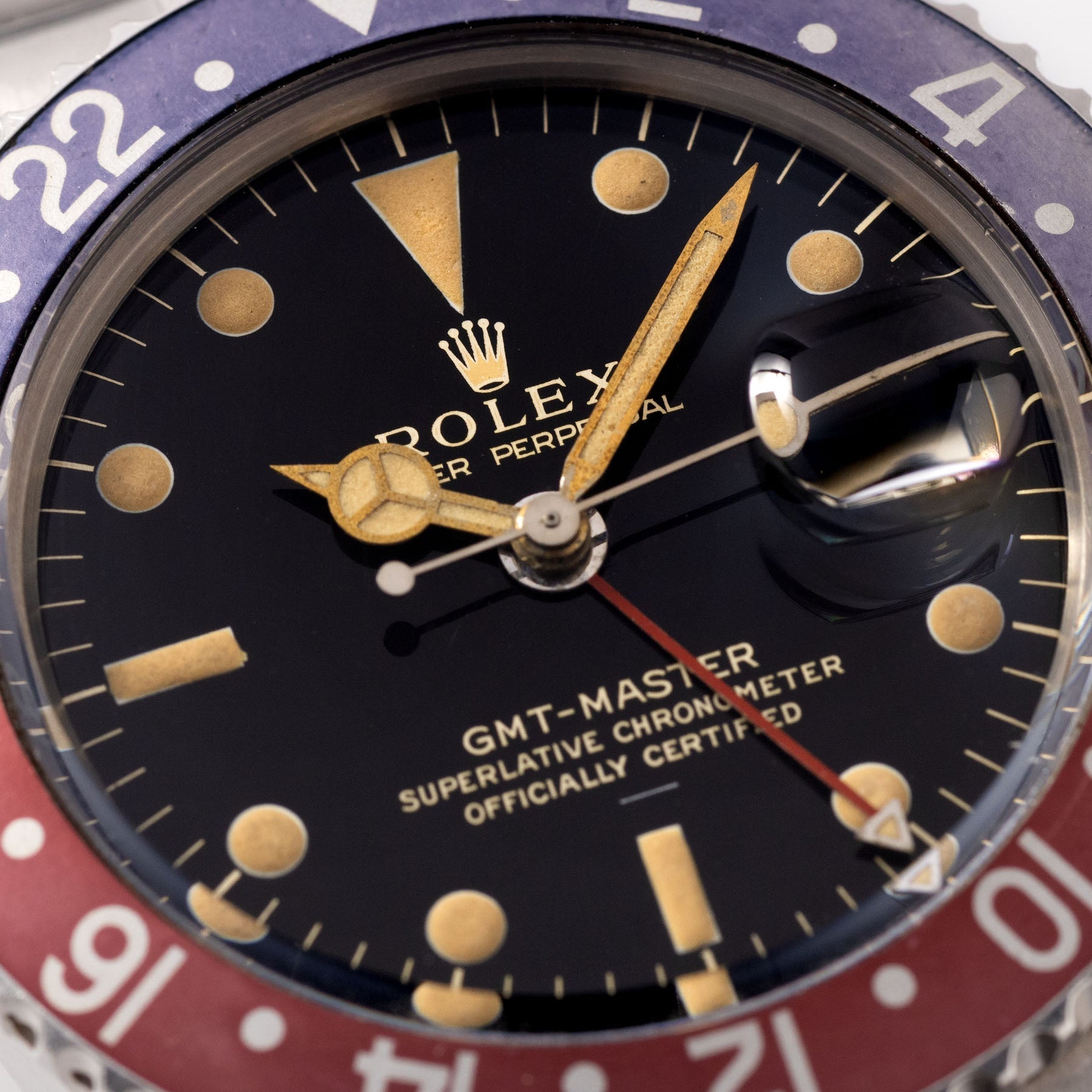 Rolex 1675 GMT-Master Gilt Underline Dial with Papers
