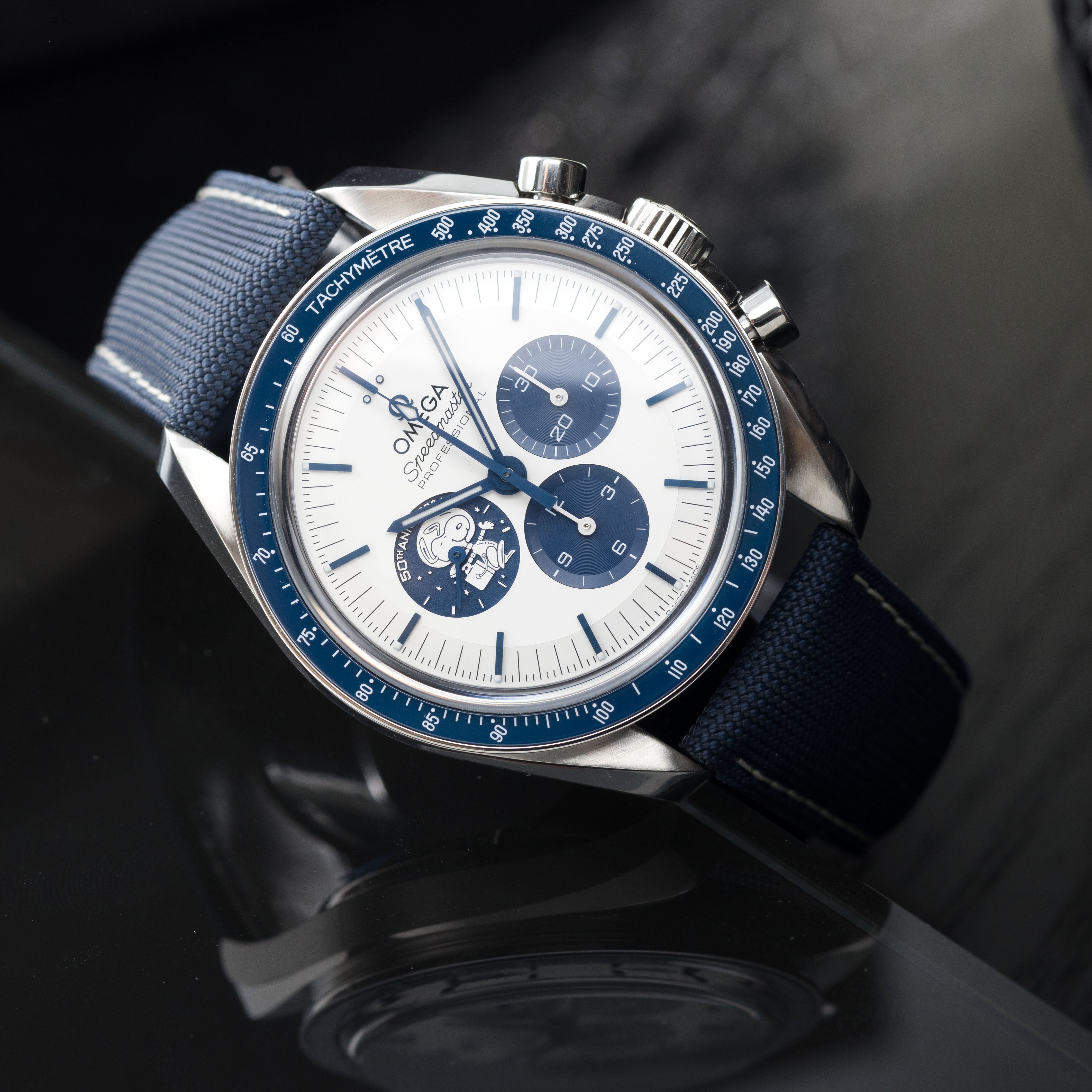Omega Speedmaster Silver Snoopy 50th Anniversary Full Set NEW