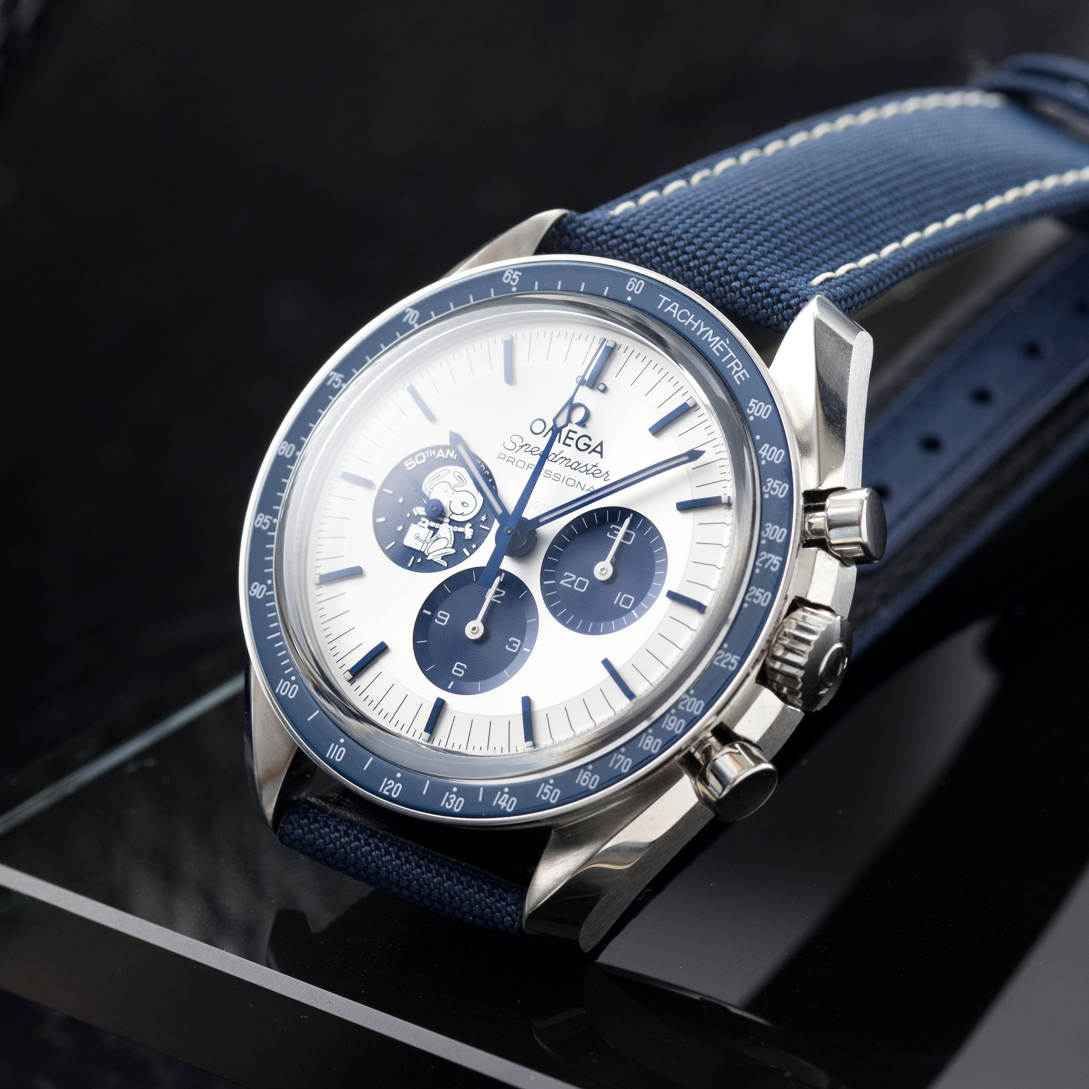 Omega Speedmaster Silver Snoopy 50th Anniversary Full Set NEW
