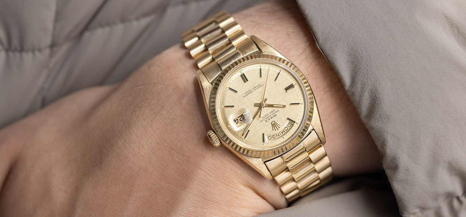 Rolex Day-Date 1803 Yellow Gold Linen Dial