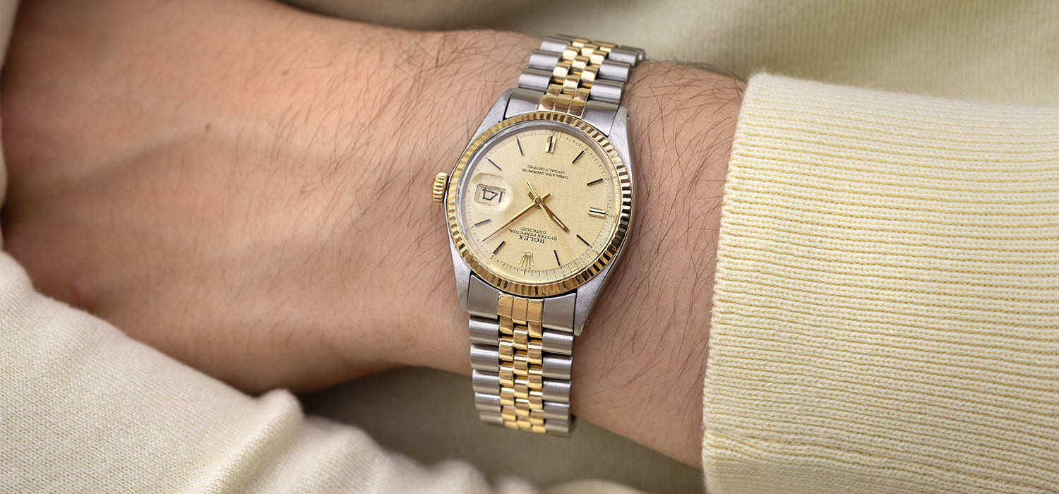 Rolex Datejust 1601 Steel and Gold Linen Dial