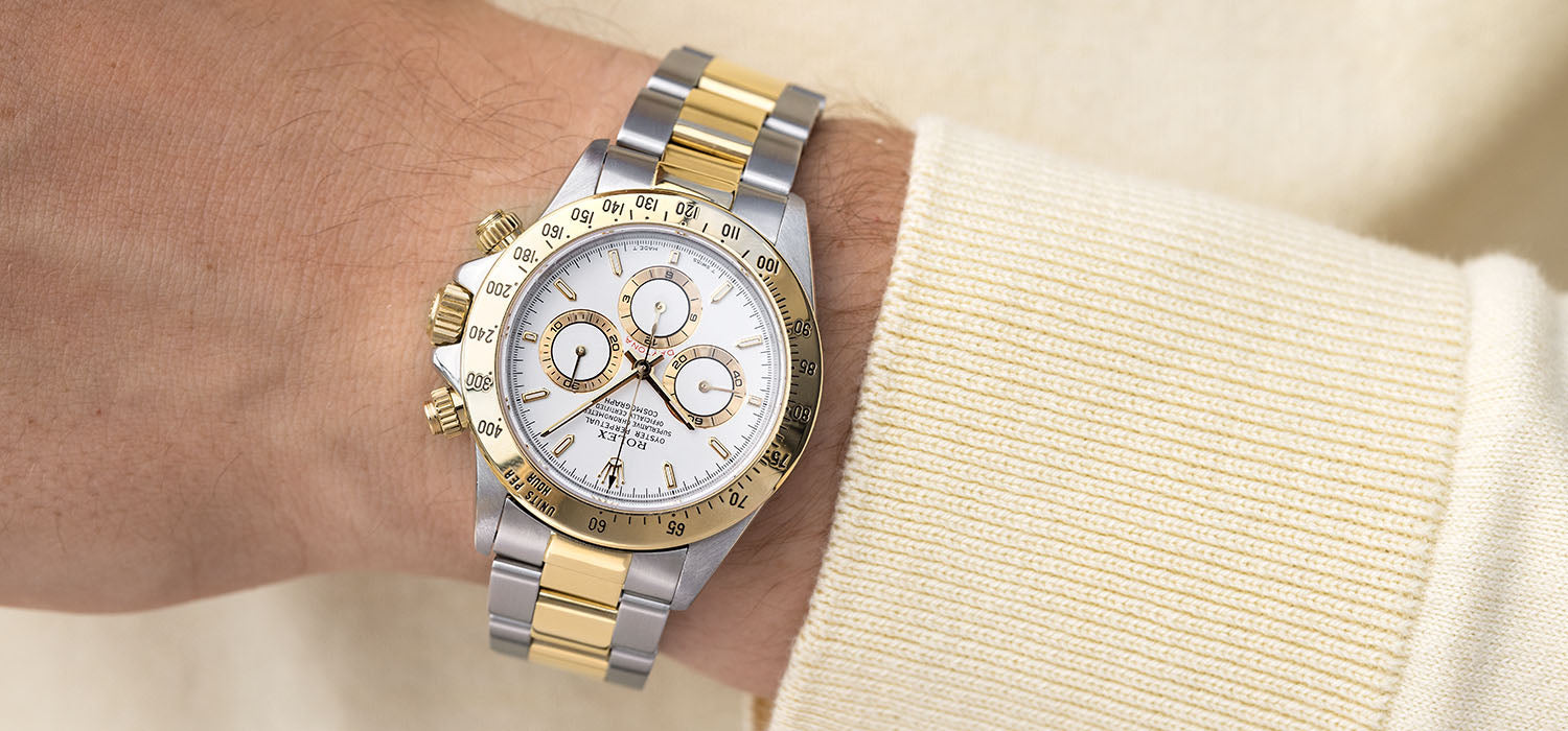 Rolex Cosmograph Daytona 16523 Steel and Gold White Dial