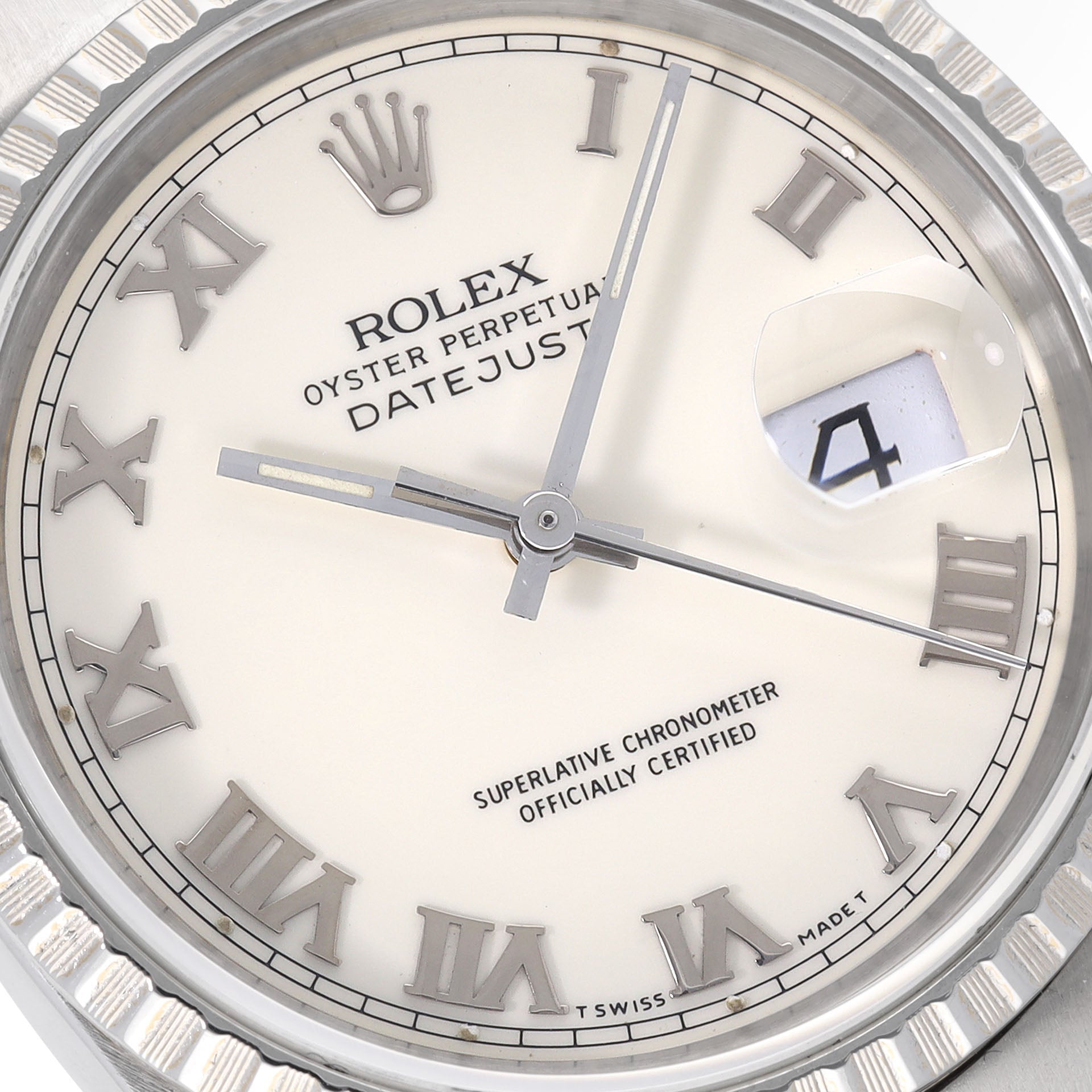 Rolex Datejust 16220 Cream Dial with Roman Hours