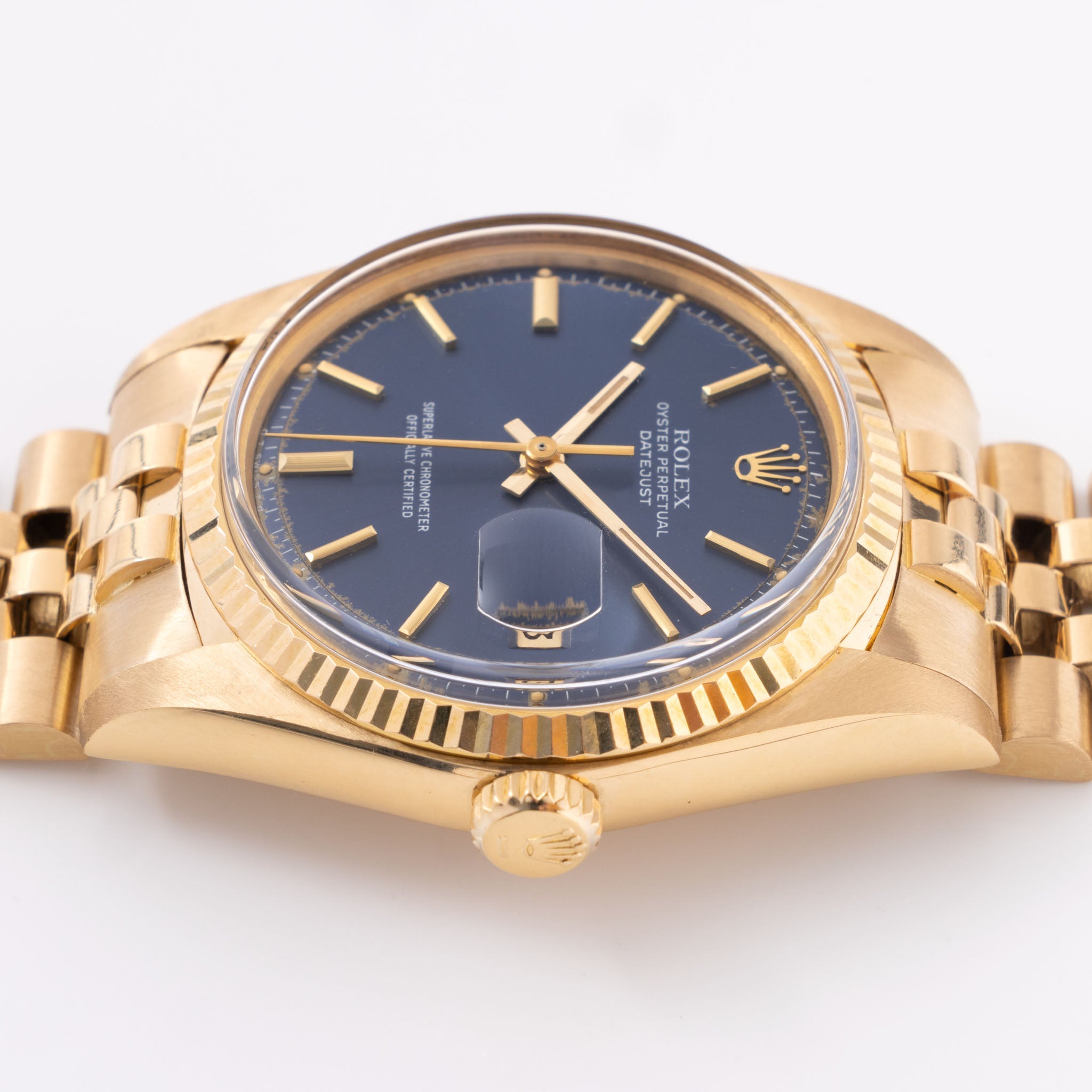 Rolex Datejust 1601/8 blue dial with rare D’Agosto Jubilee bracelet