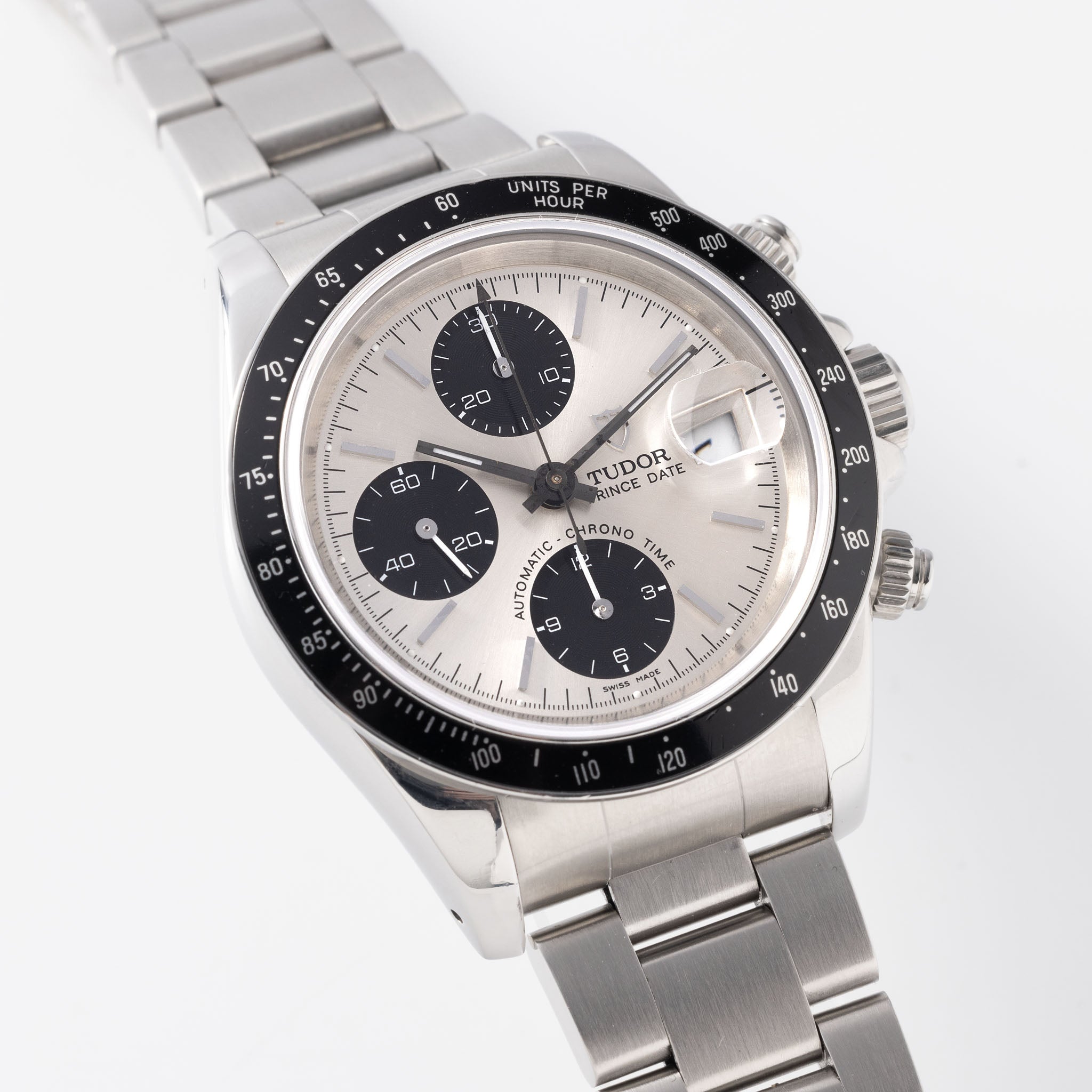 Tudor Prince Date Chronograph Silver Dial ref 79260