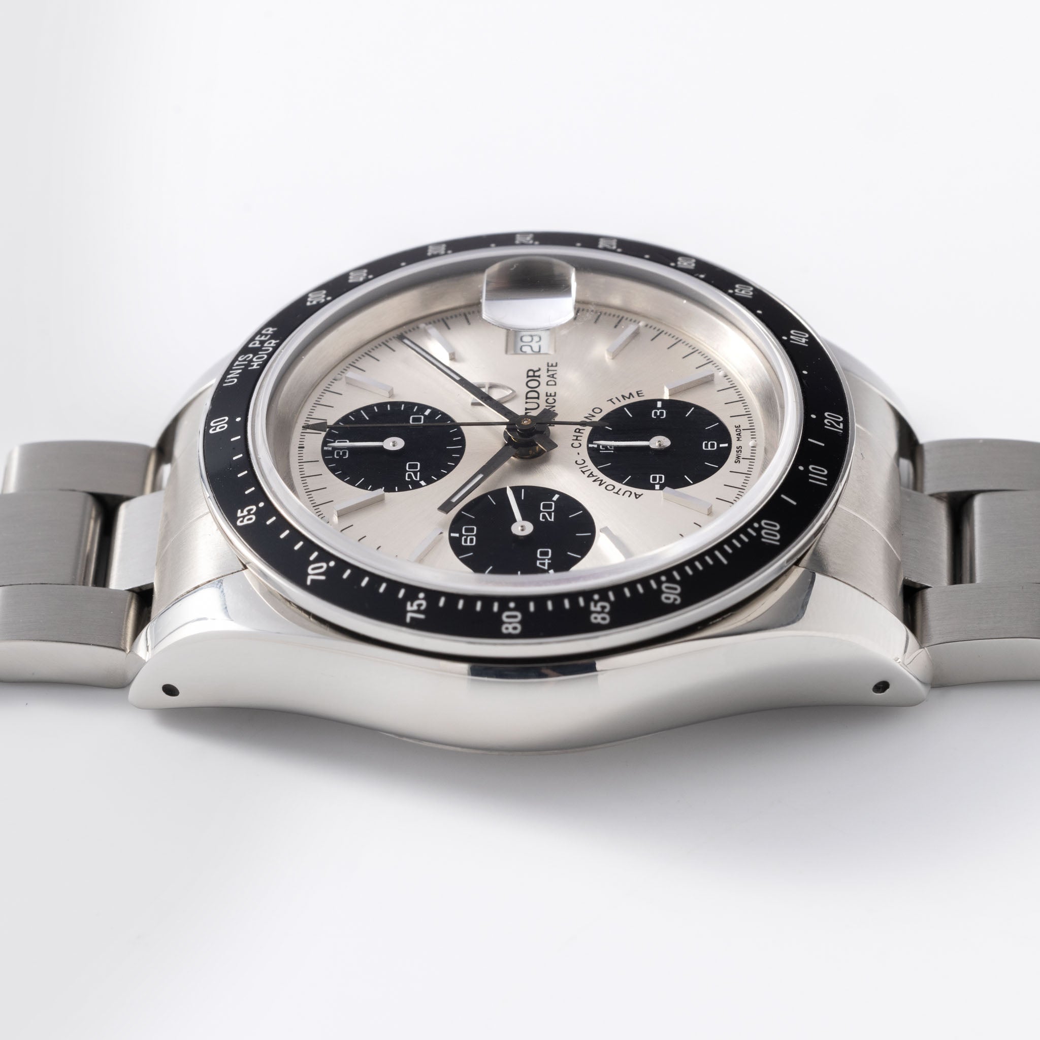 Tudor Prince Date Chronograph Silver Dial ref 79260
