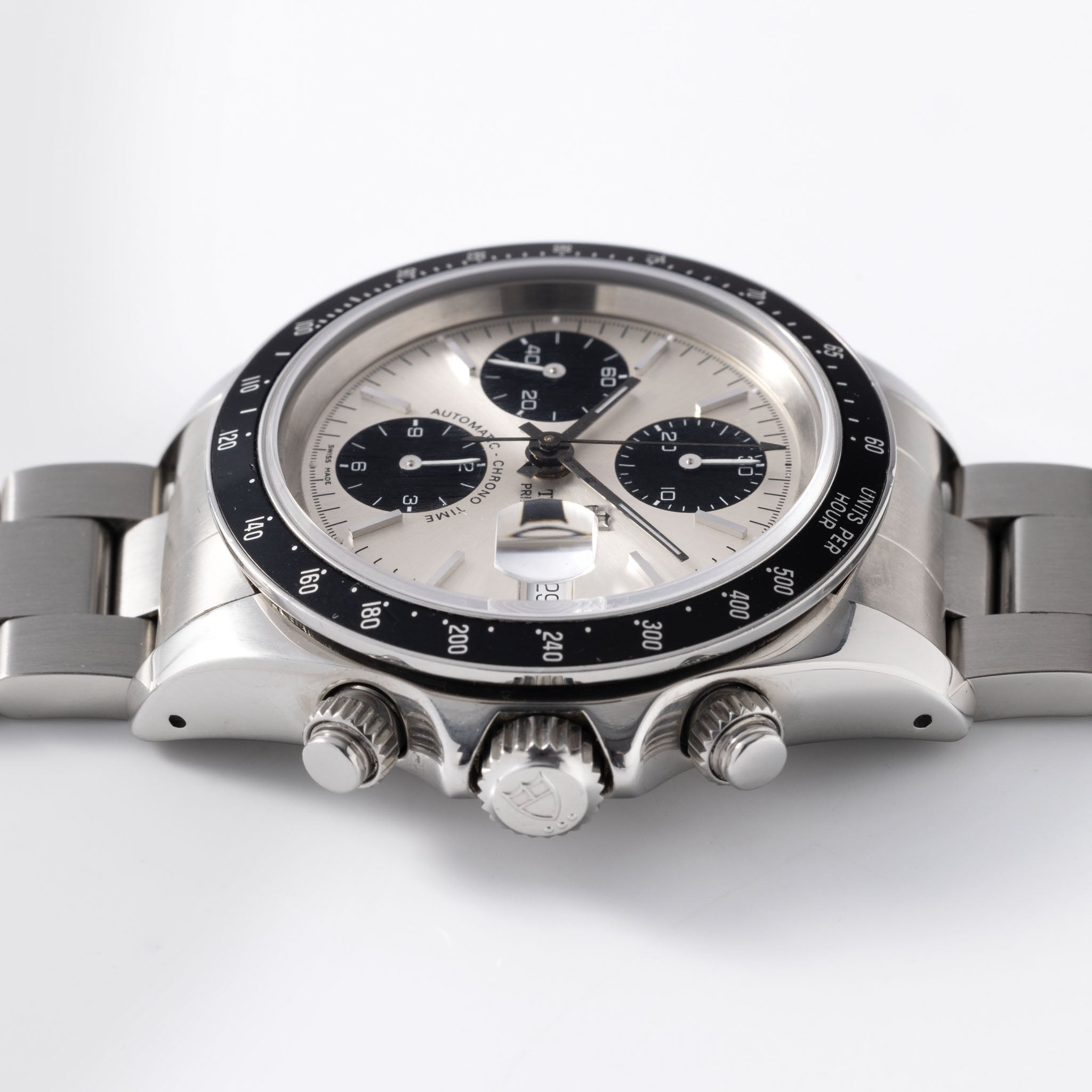 Tudor Prince Date Chronograph Silver Dial ref 79260