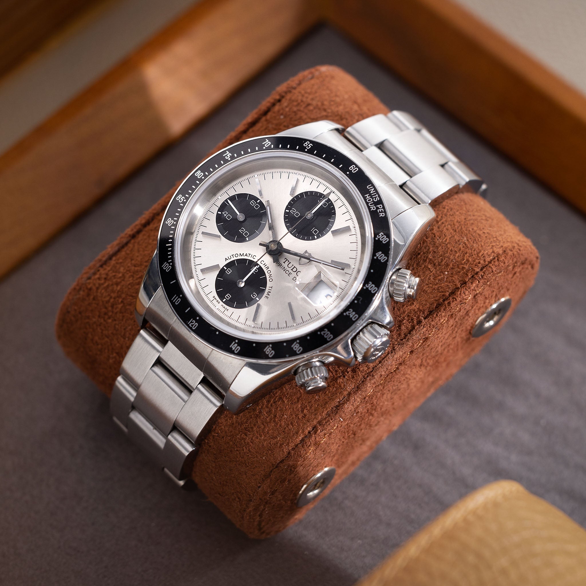 Tudor Prince Date Chronograph Silver Dial ref 79260
