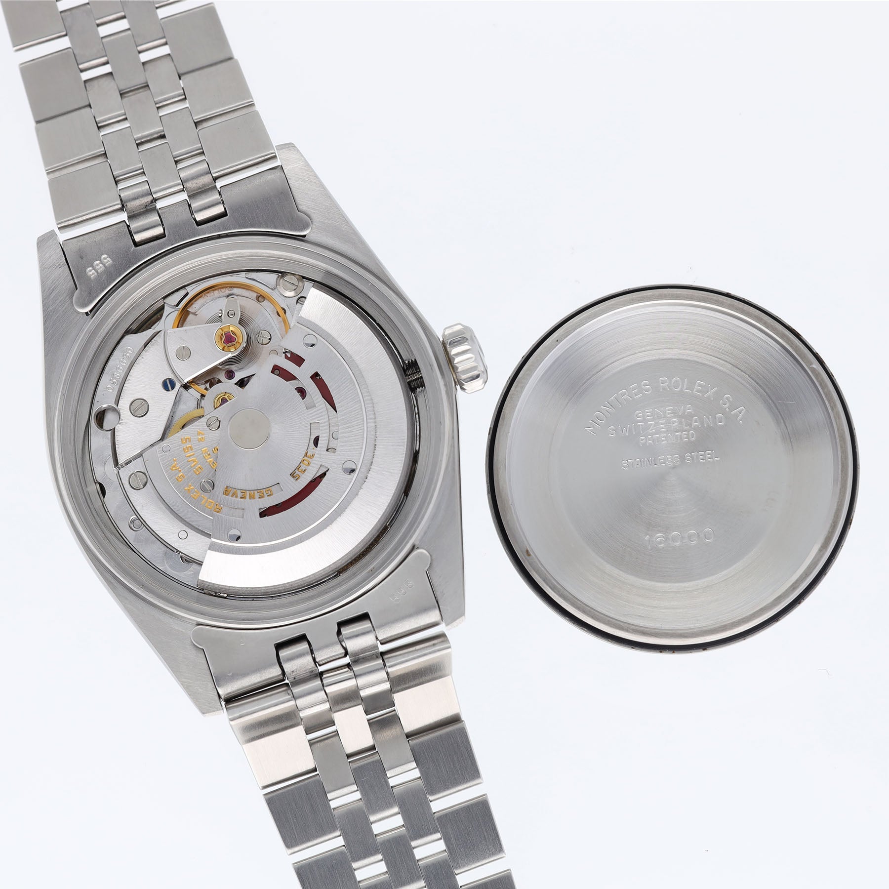 Rolex Datejust 16030 White Buckley Dial with Guarantee Papers