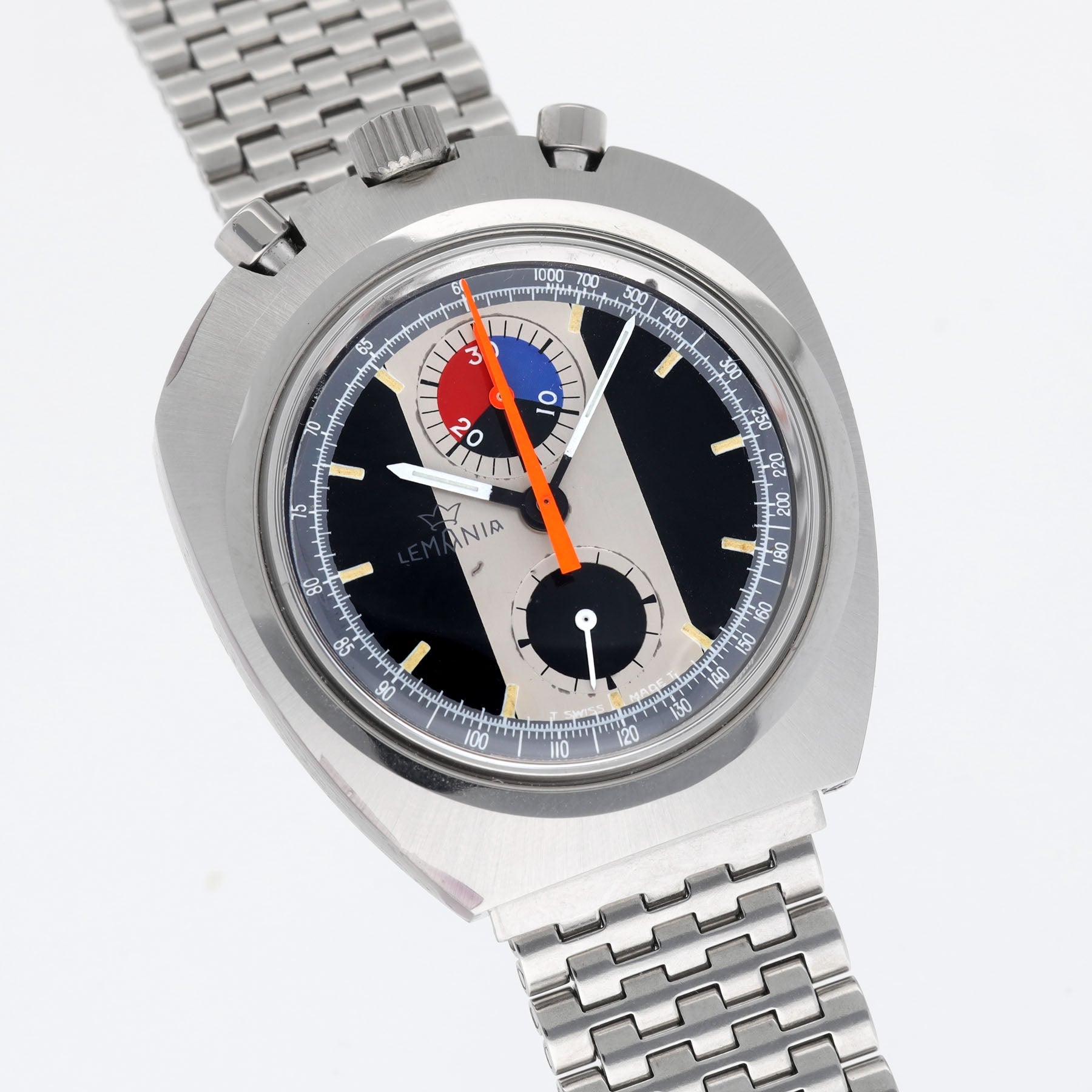 Lemania Bullhead Chrono ref 9601 - NOS