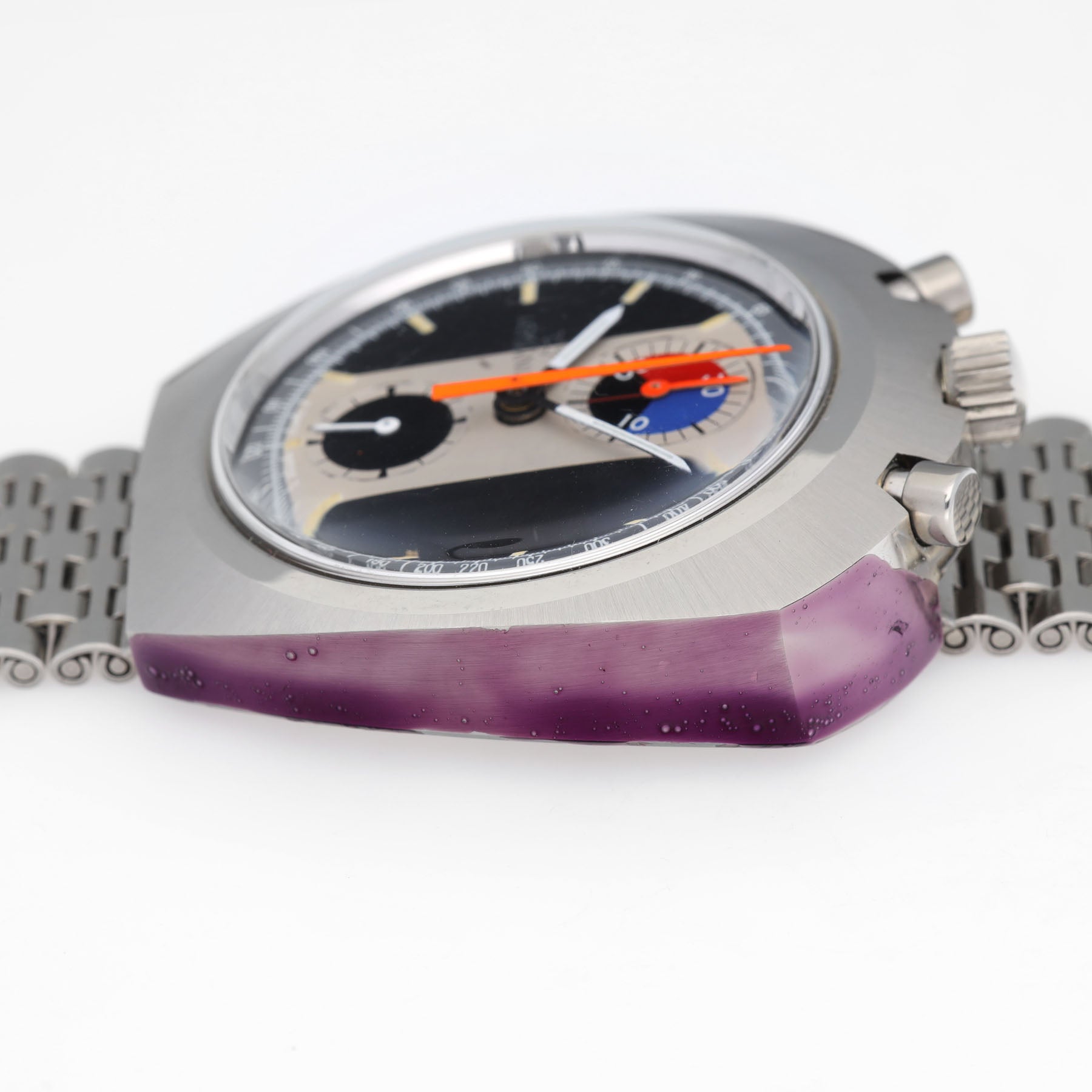 Lemania Bullhead Chrono ref 9601 - NOS