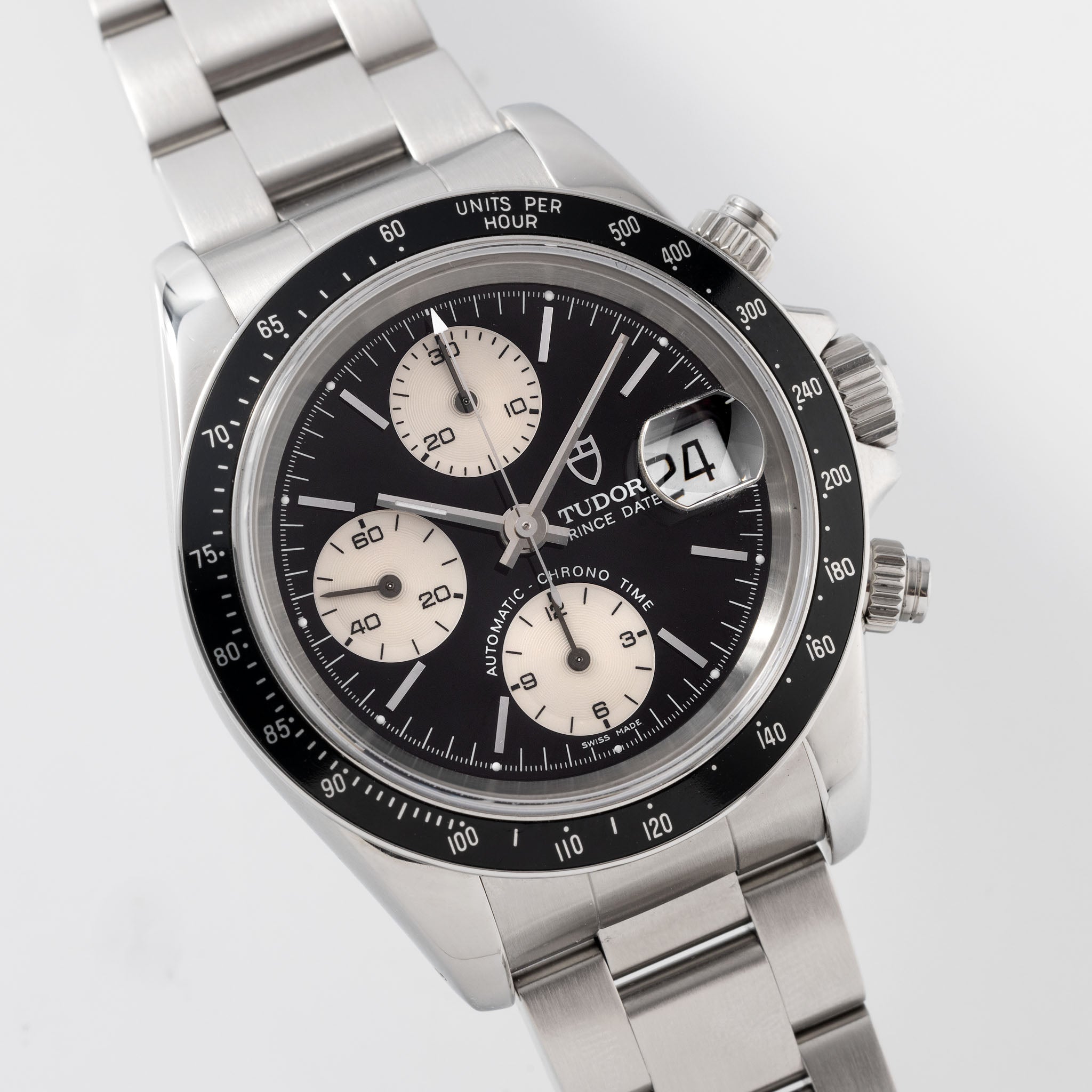 Tudor Prince Date Chronograph Black Dial 79260