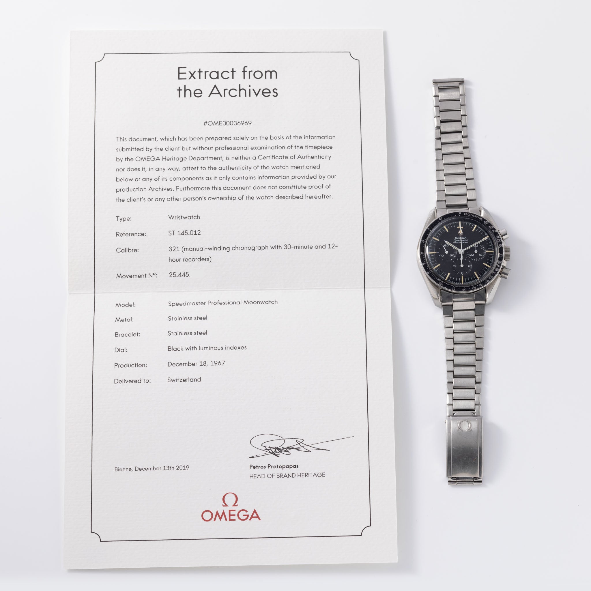 Omega Speedmaster Professional 145.012-67