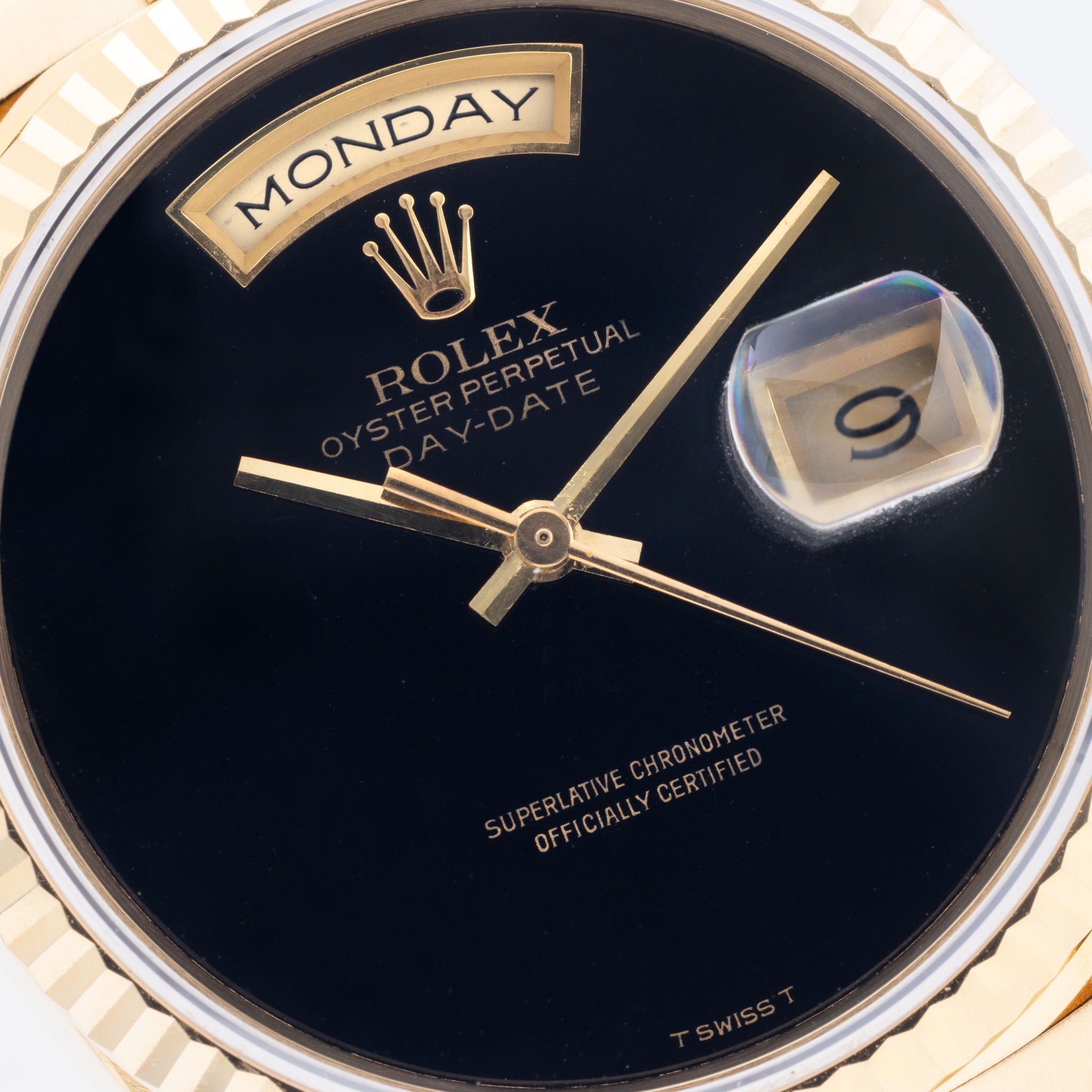 Rolex Day-Date 18238 Onyx Dial T Swiss T