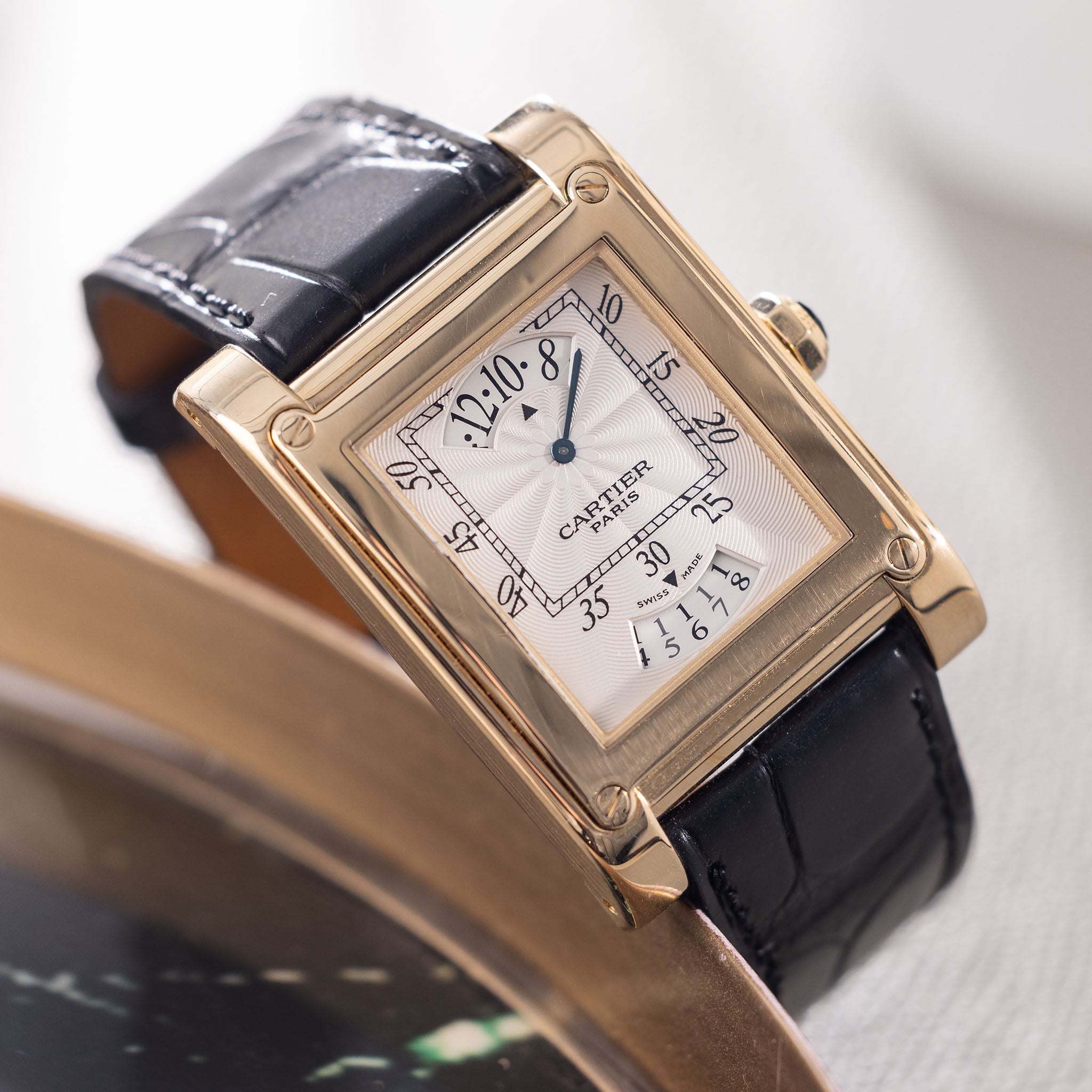 Cartier Tank a Vis Wandering Hours CPCP ref 2553