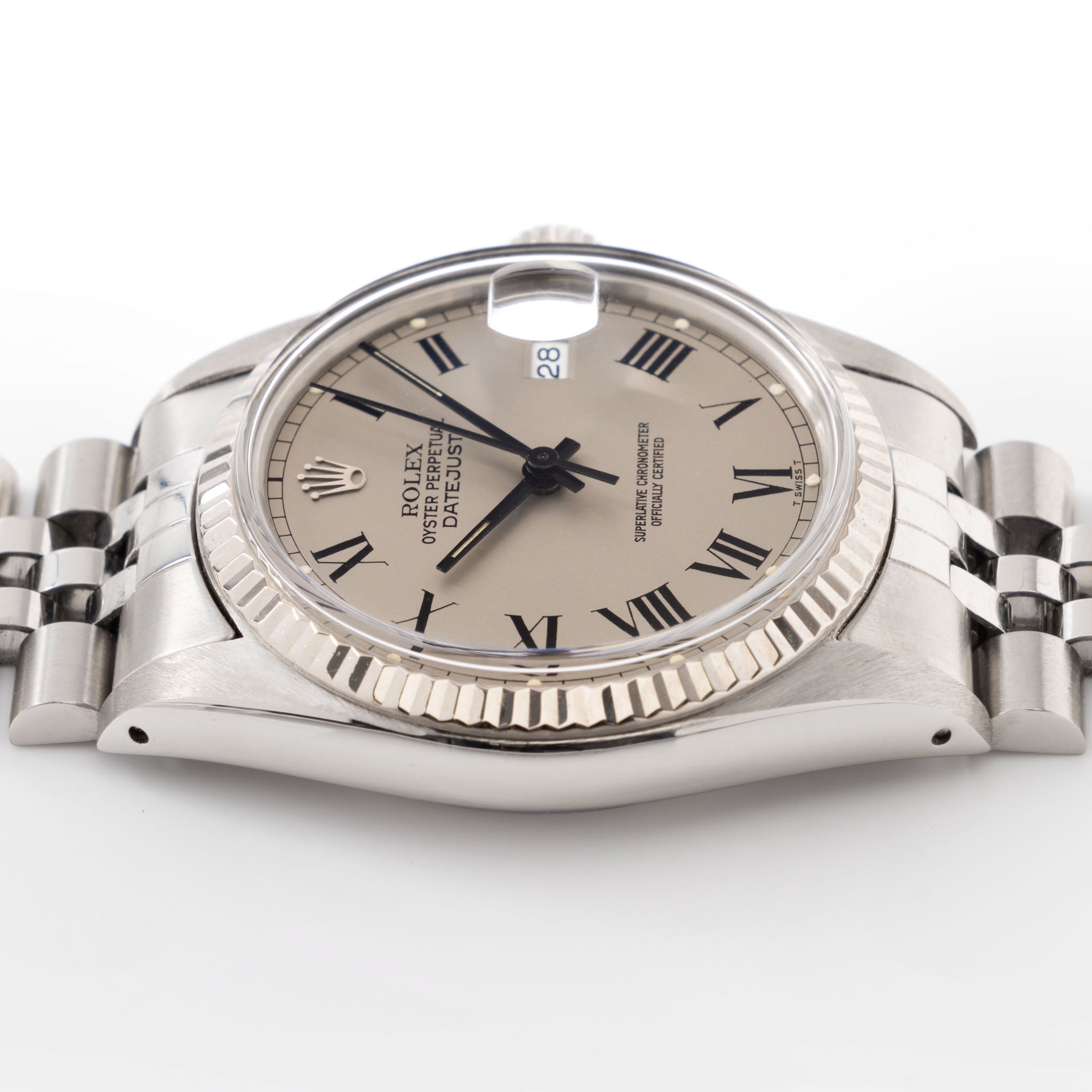 Rolex Datejust Reference 16014 rare Grey Buckley Dial