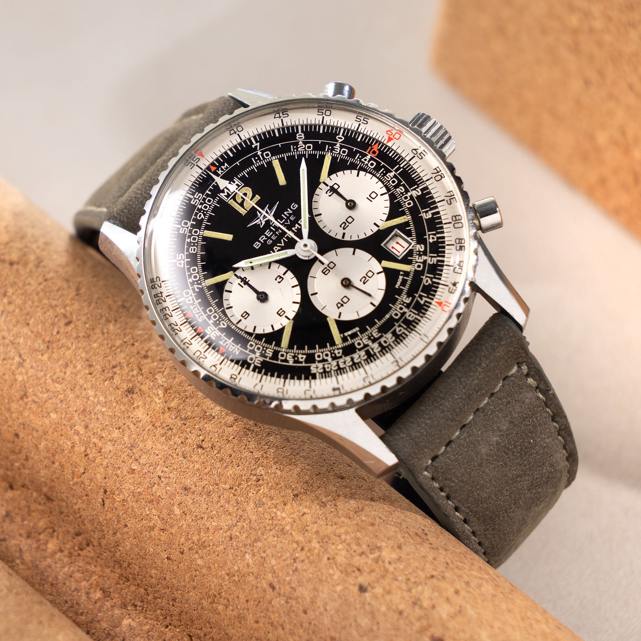 Breitling Navitimer Black Dial Twin jet Ref 7806