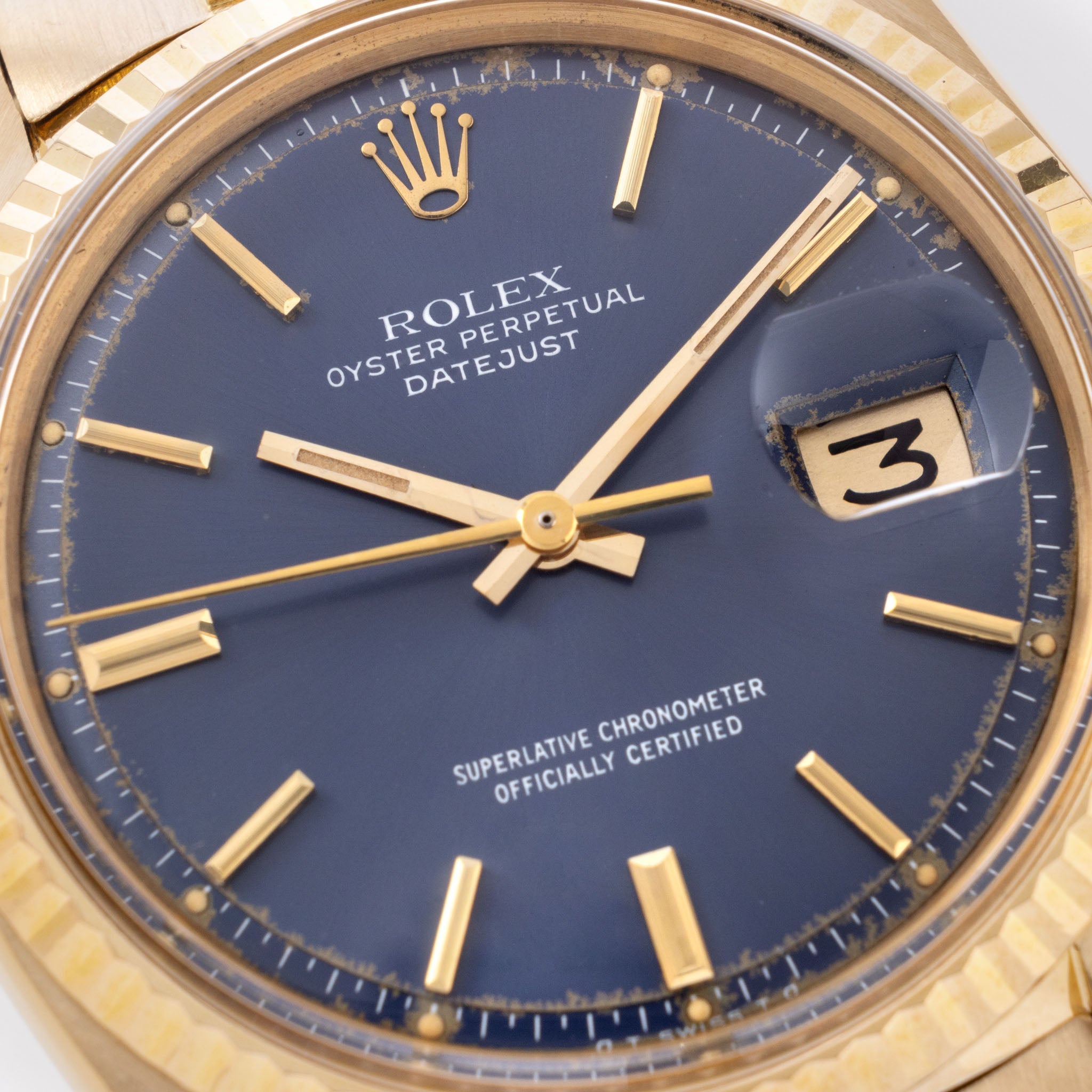 Rolex Datejust 1601/8 blue dial with rare D’Agosto Jubilee bracelet
