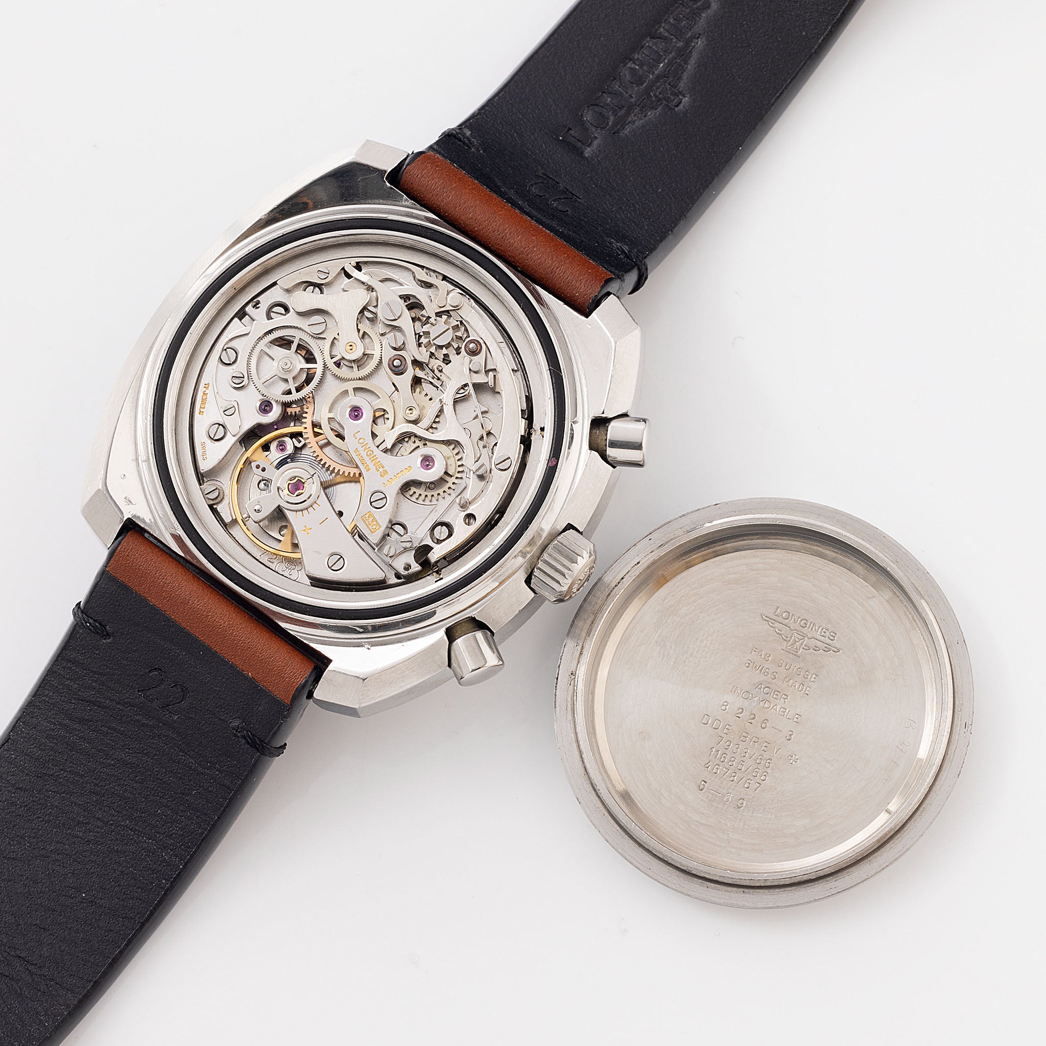 Longines Chronograph Singer Dial Ref. 8226