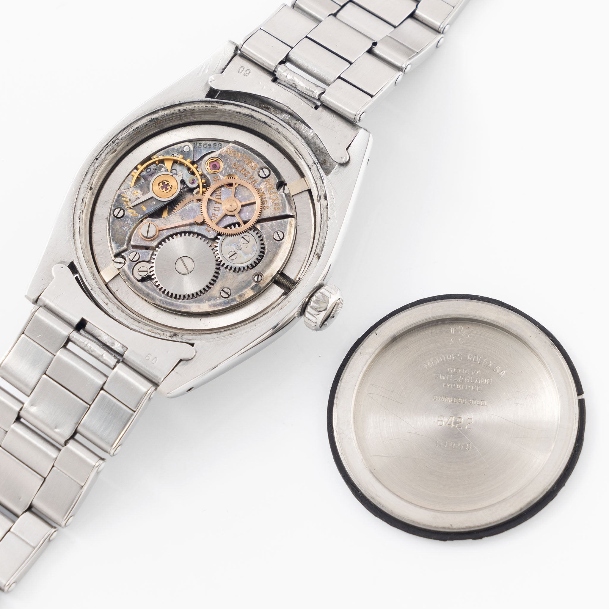 Rolex Oyster Precision Silver Chevron Dial Ref. 6422