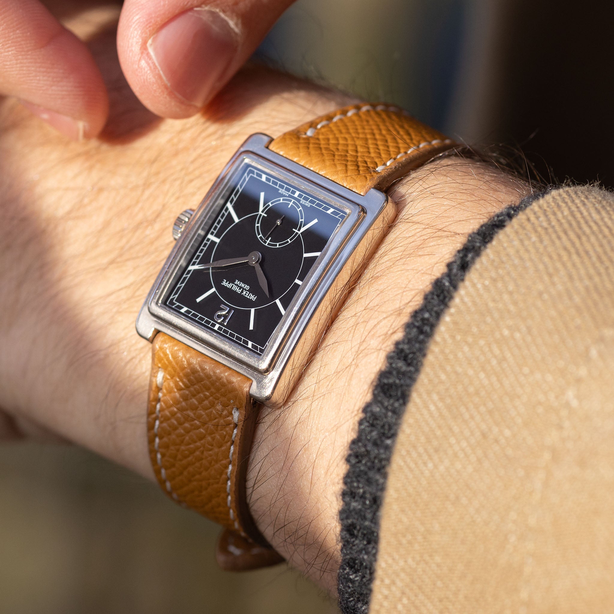 Patek Philippe Gondolo 5010G black dial with original box and certificate of origine