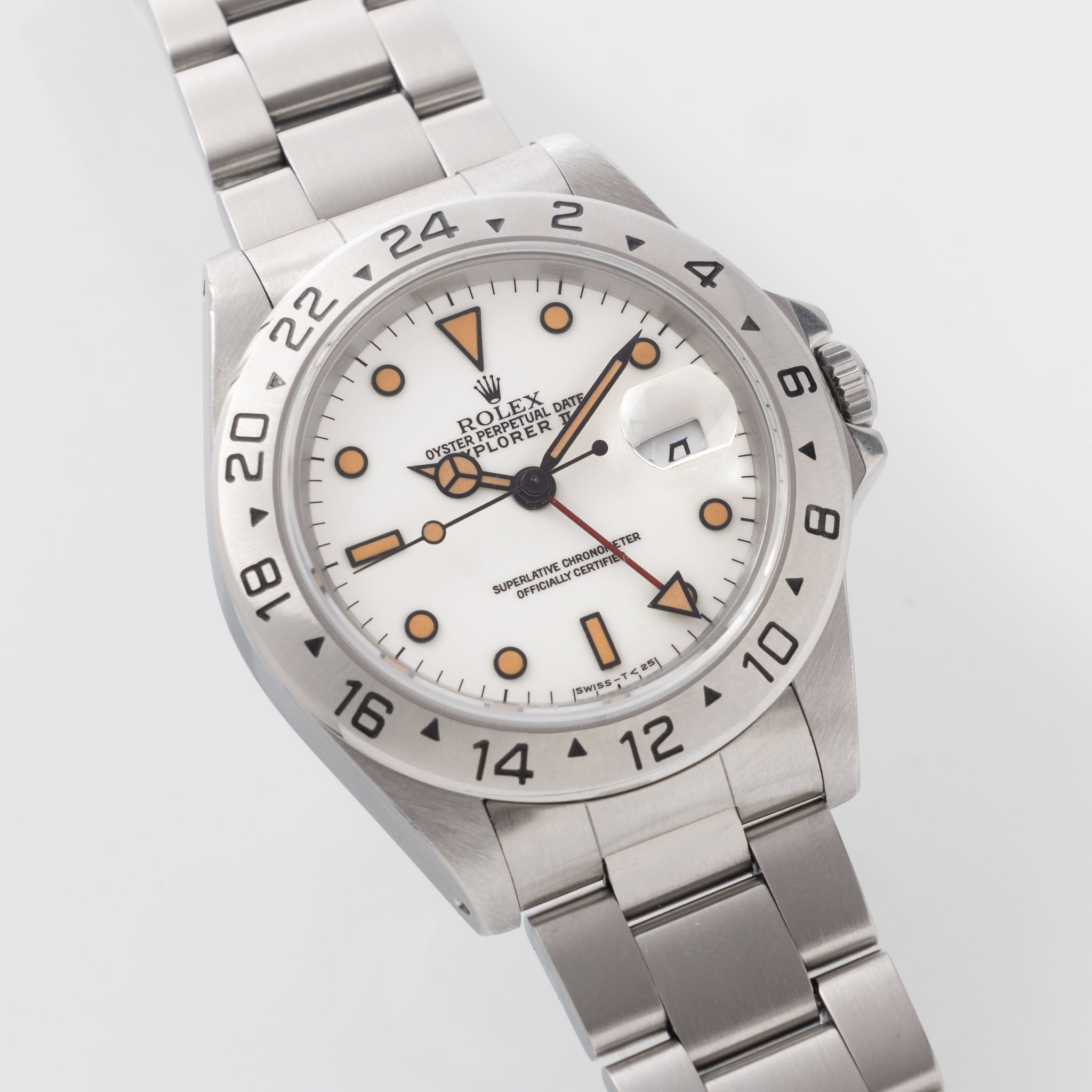 Rolex Explorer II White Dial "Chicchi di Maïs" Patina Ref. 16570