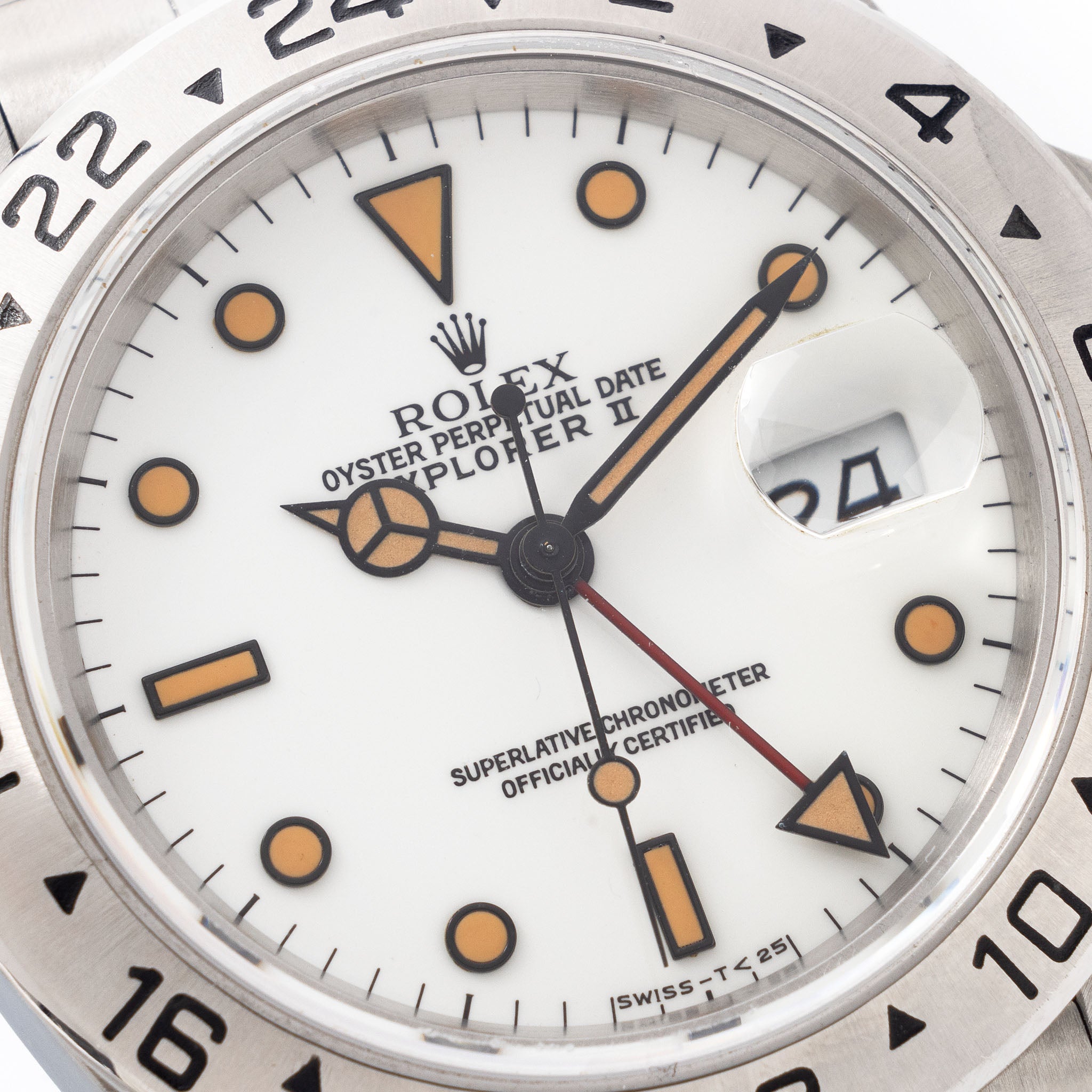 Rolex Explorer II White Dial "Chicchi di Maïs" Patina Ref. 16570