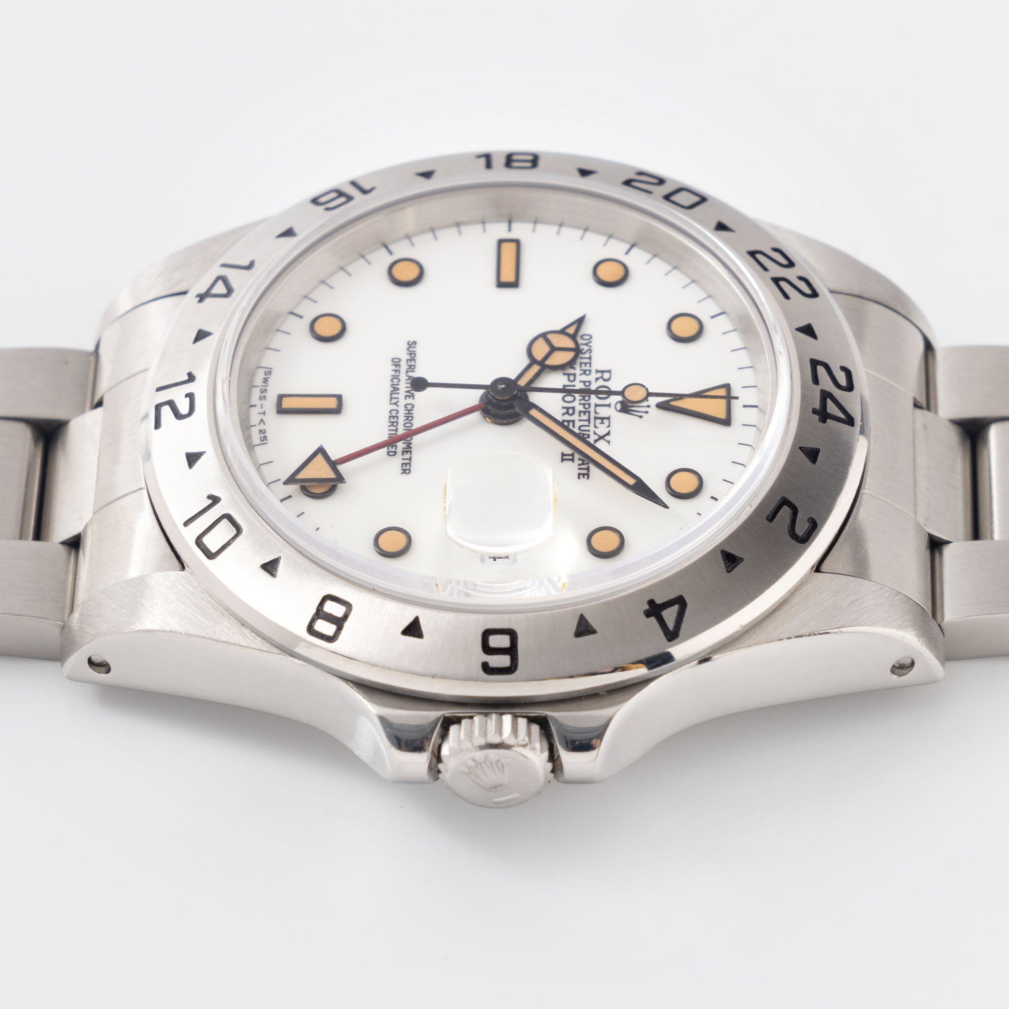 Rolex Explorer II White Dial "Chicchi di Maïs" Patina Ref. 16570