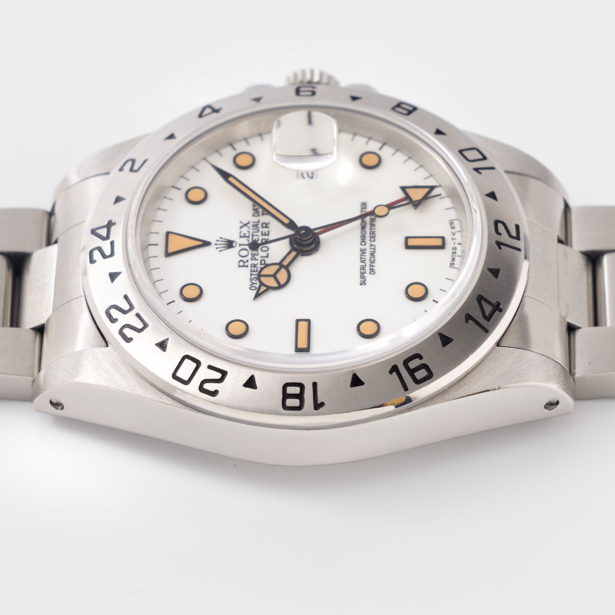 Rolex Explorer II White Dial "Chicchi di Maïs" Patina Ref. 16570