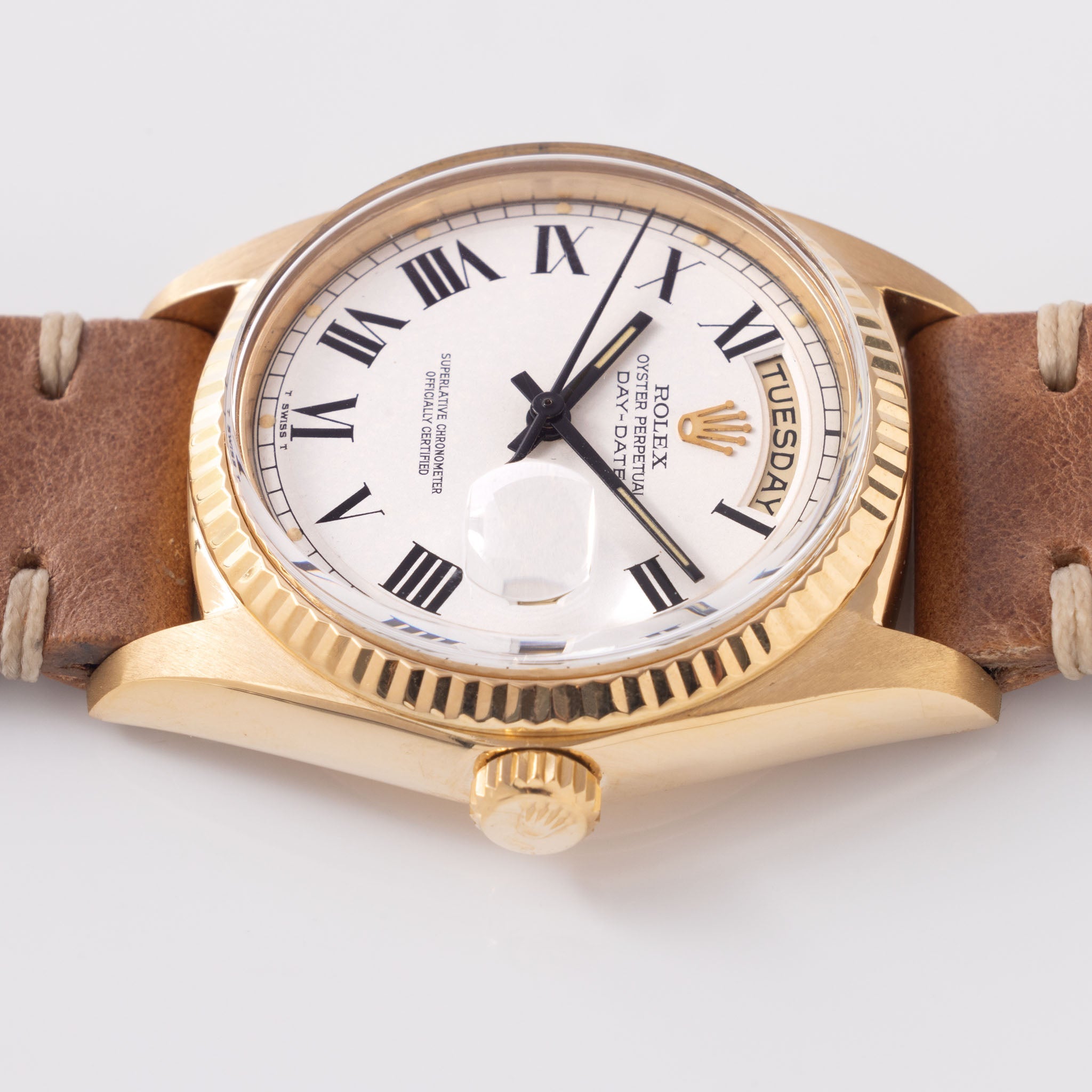 Rolex Day-Date White Buckley Dial Ref. 1803