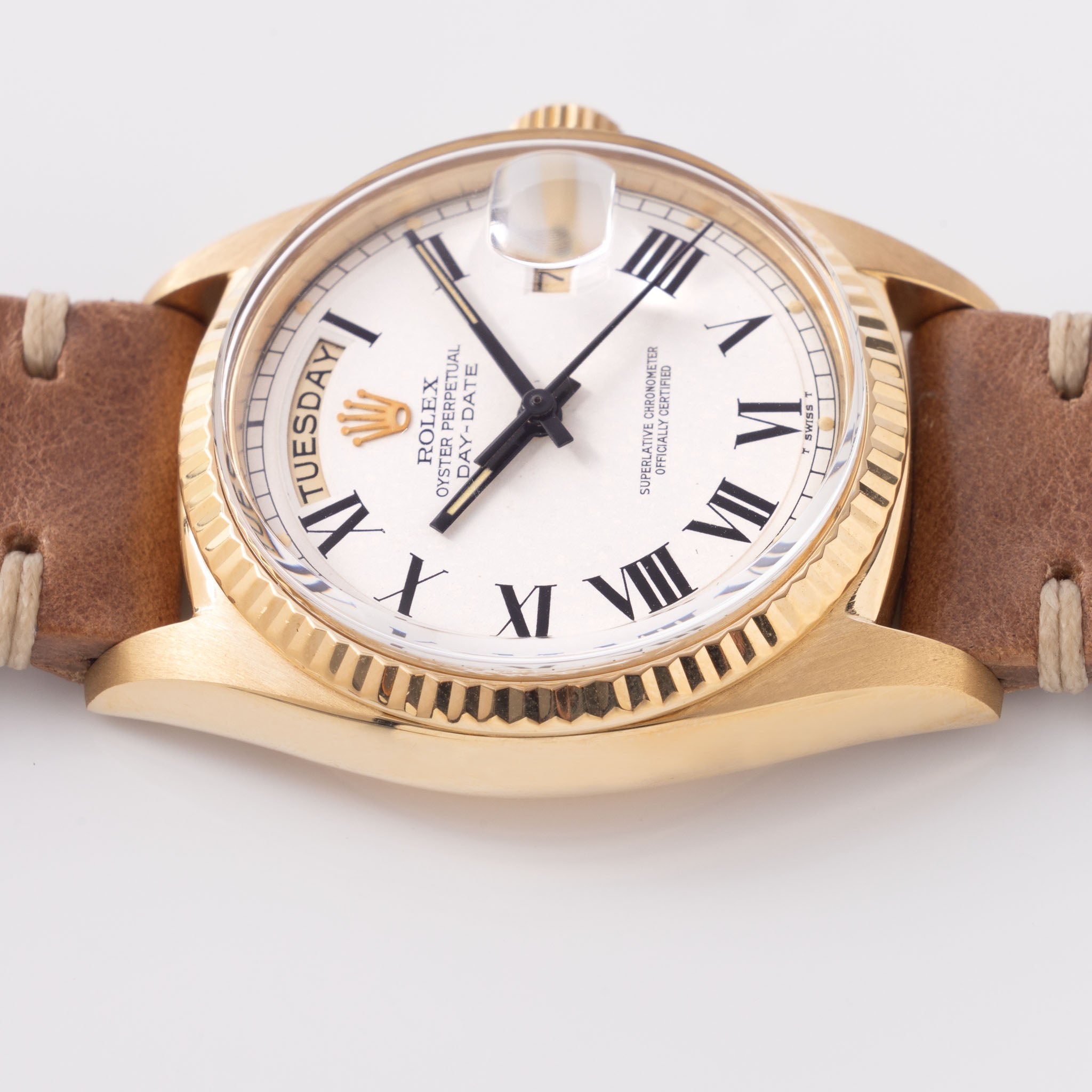 Rolex Day-Date White Buckley Dial Ref. 1803