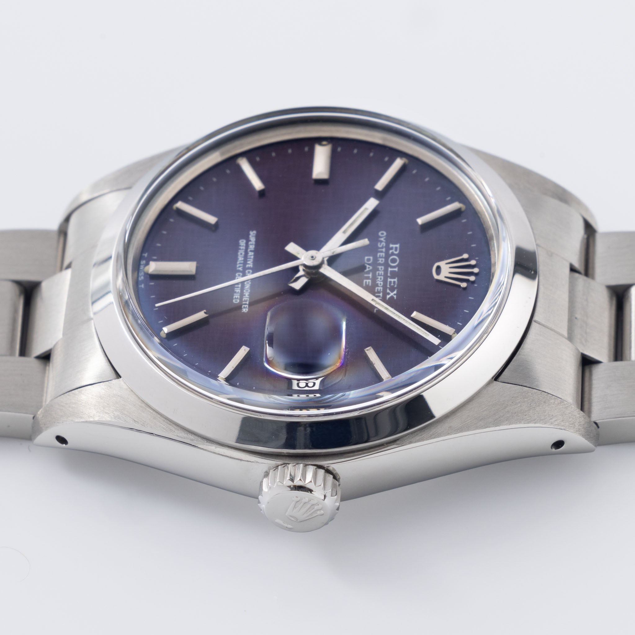 Rolex Oyster-Perpetual Date Purple Linen Dial Ref. 1500