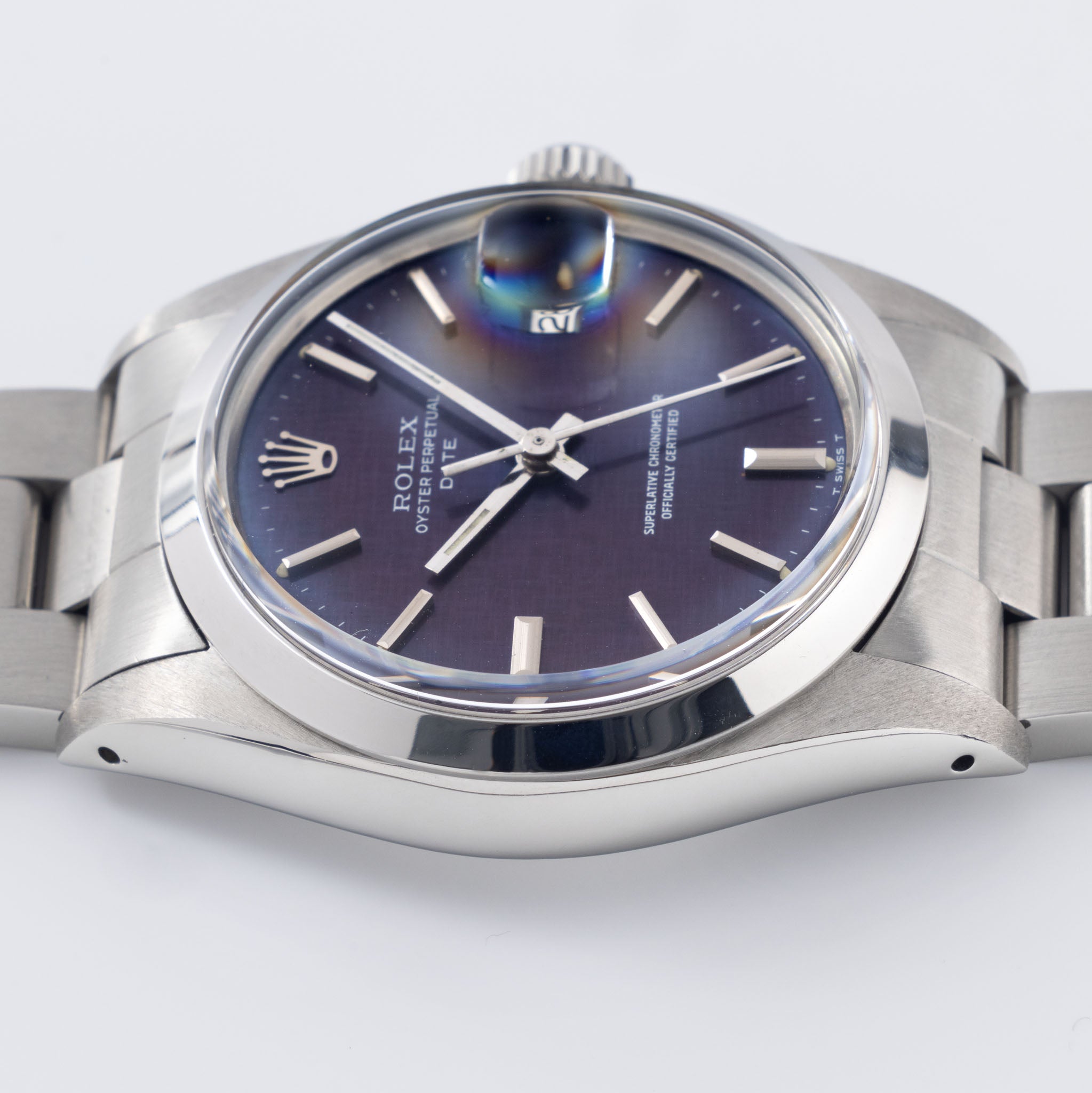 Rolex Oyster-Perpetual Date Purple Linen Dial Ref. 1500