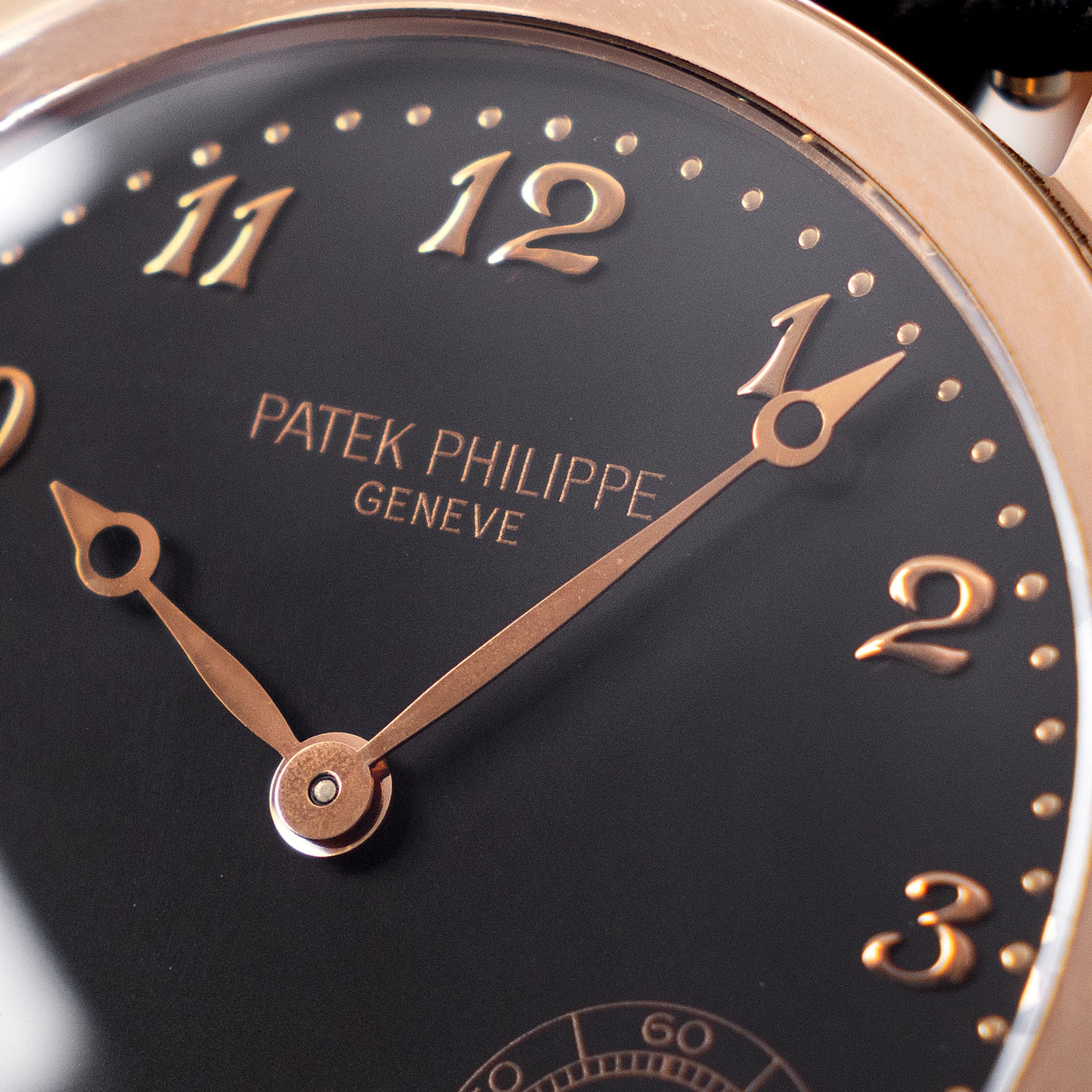 Patek Philippe Calatrava Ref. 5026R Black Dial Breguet Numerals in 18K Rose Gold with Original Certificate of Origin