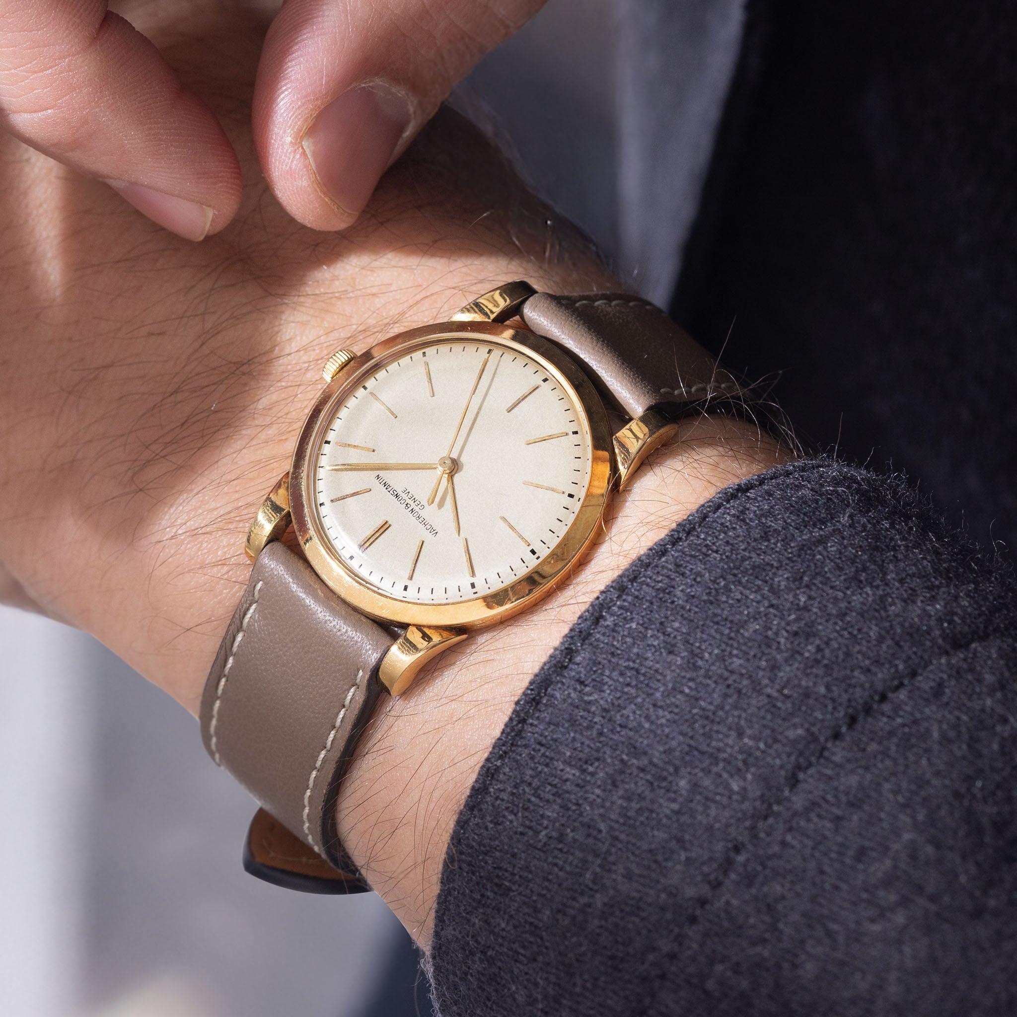 Vacheron Constantin 18k Yellow Gold Ultra-Thin Dress Watch Ref. 6031 Silver Dial