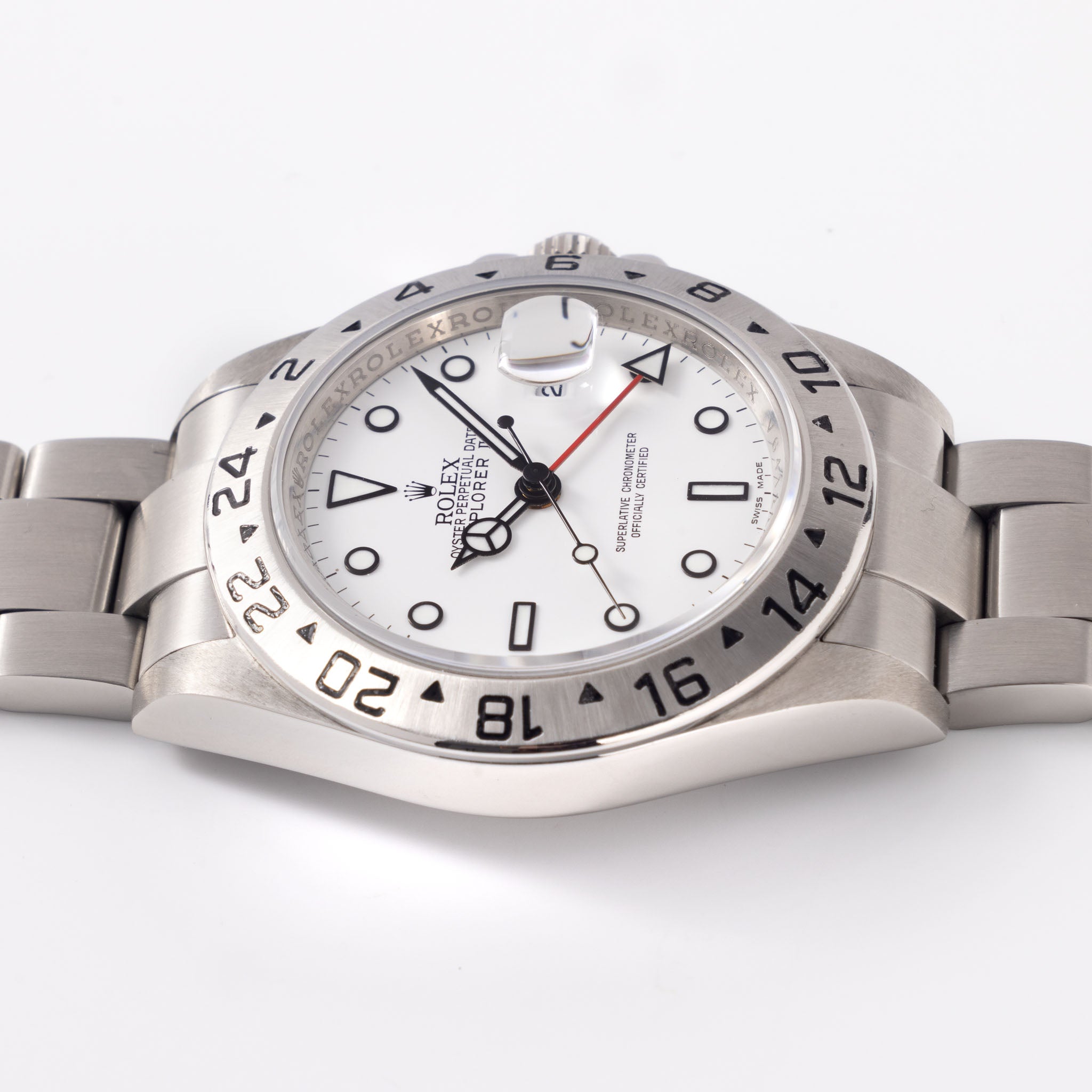 Rolex Explorer II Ref. 16570 White “Polar” Dial No Lug Hole Case