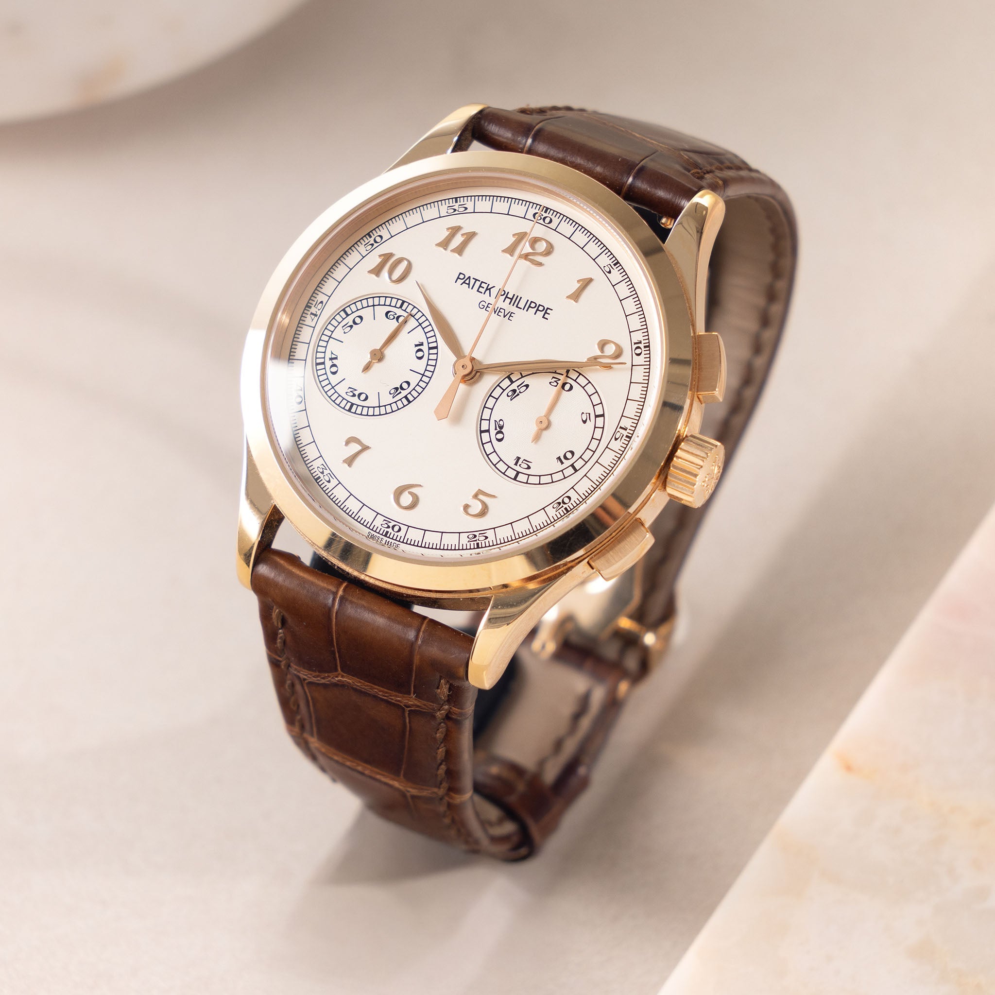 Patek Philippe Chronograph 5170-001R “Breguet Numerals” in 18K Rose Gold Box and Paper Set