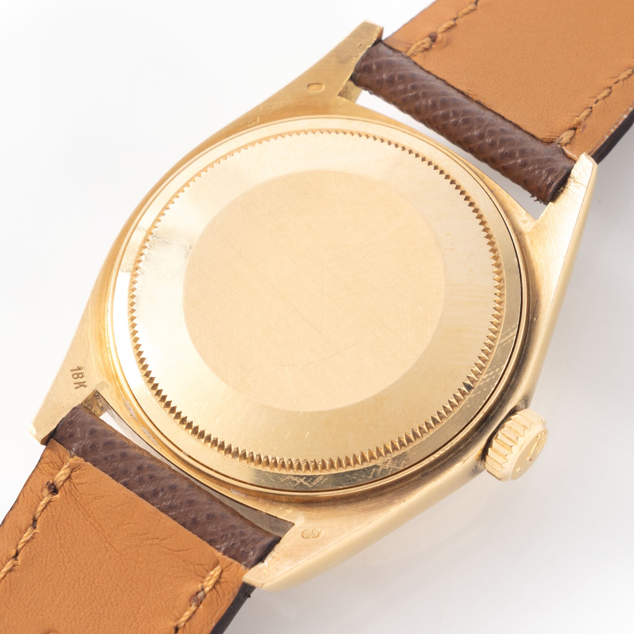 Rolex Datejust White Boiler Gauge Dial in 18K Yellow Gold Ref. 16018