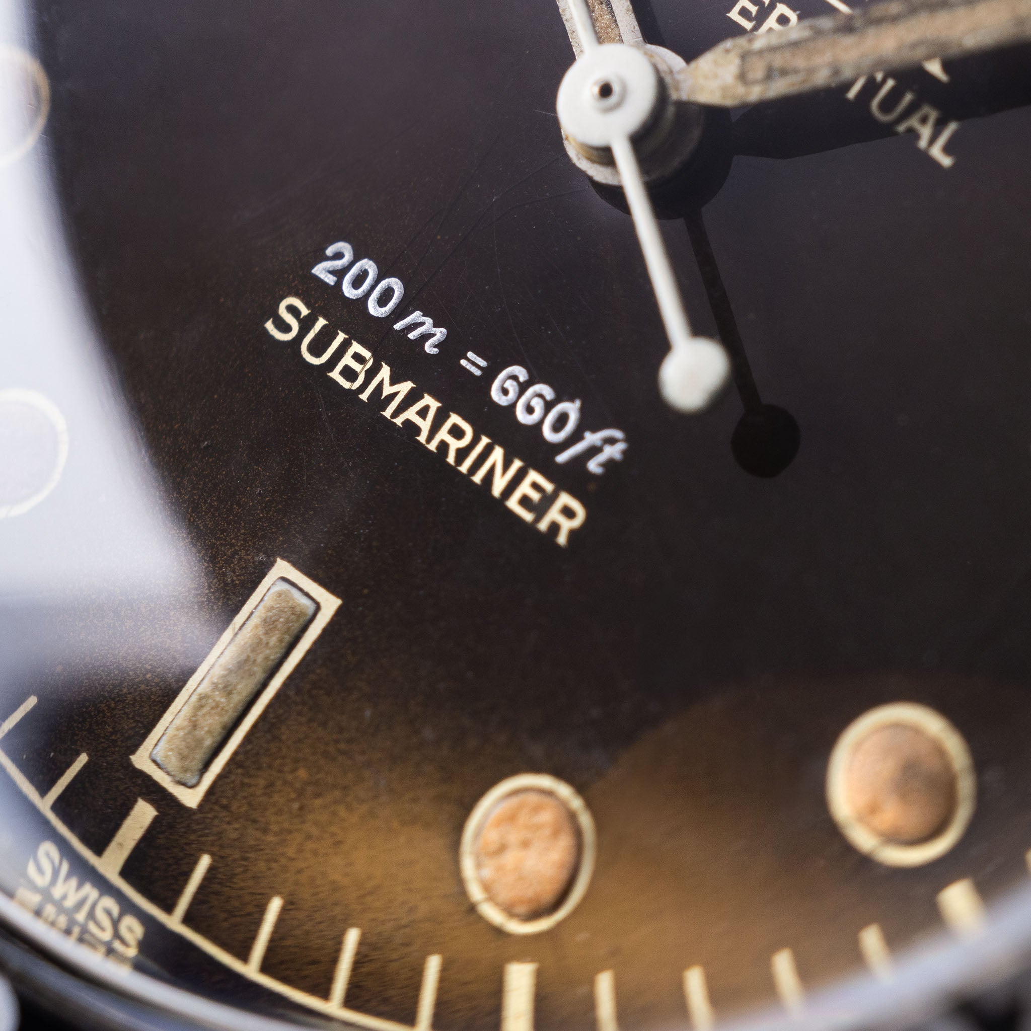 Rolex Submariner 6538 “Big crown” Tropical 2 liner dial
