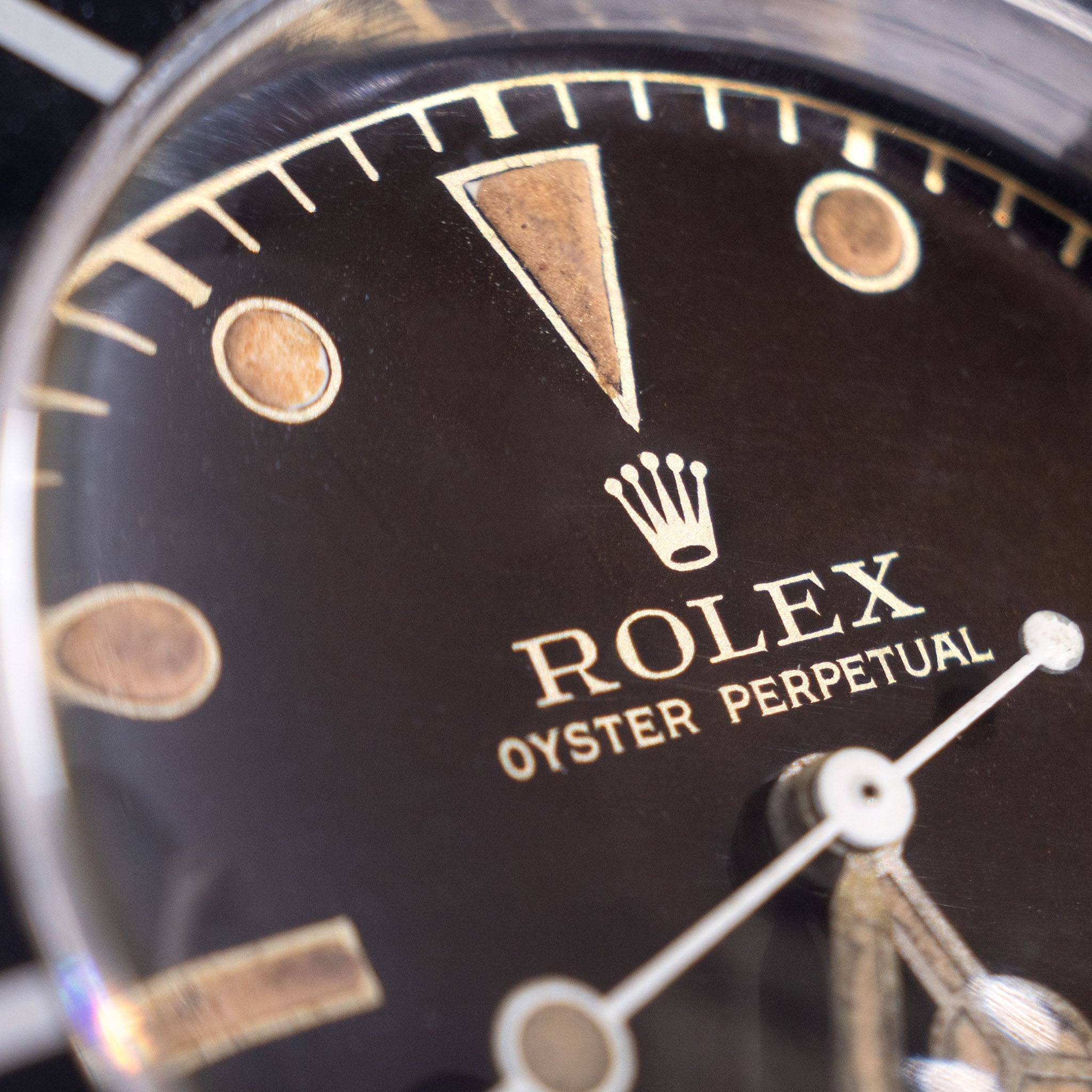 Rolex Submariner 6538 “Big crown” Tropical 2 liner dial